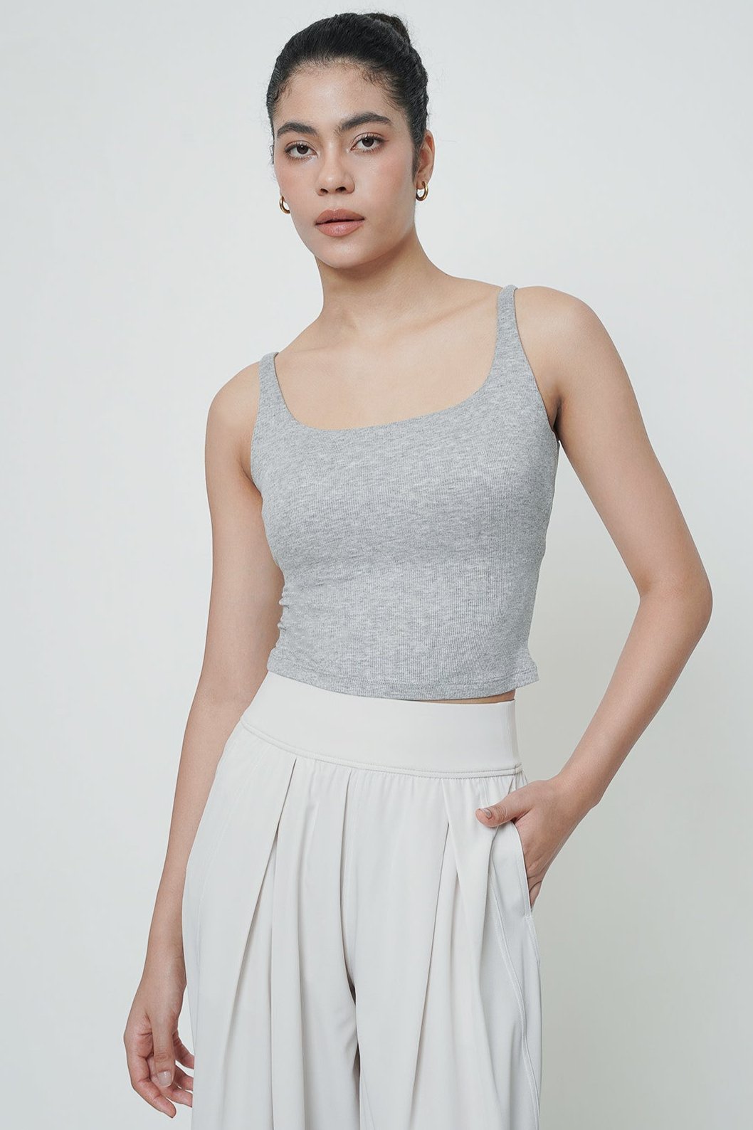 Dynamic Bra Top in Light Grey