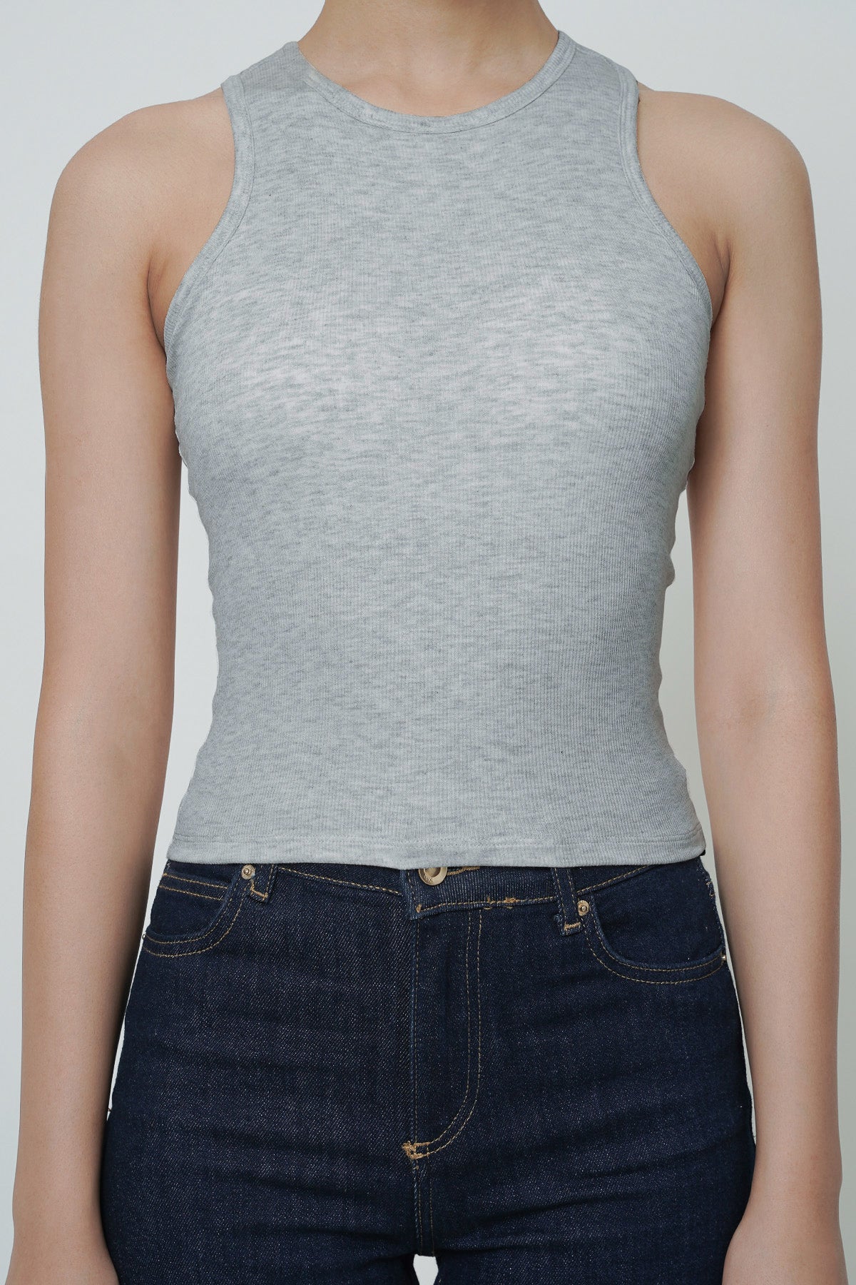 Well Bra Top in Light Grey