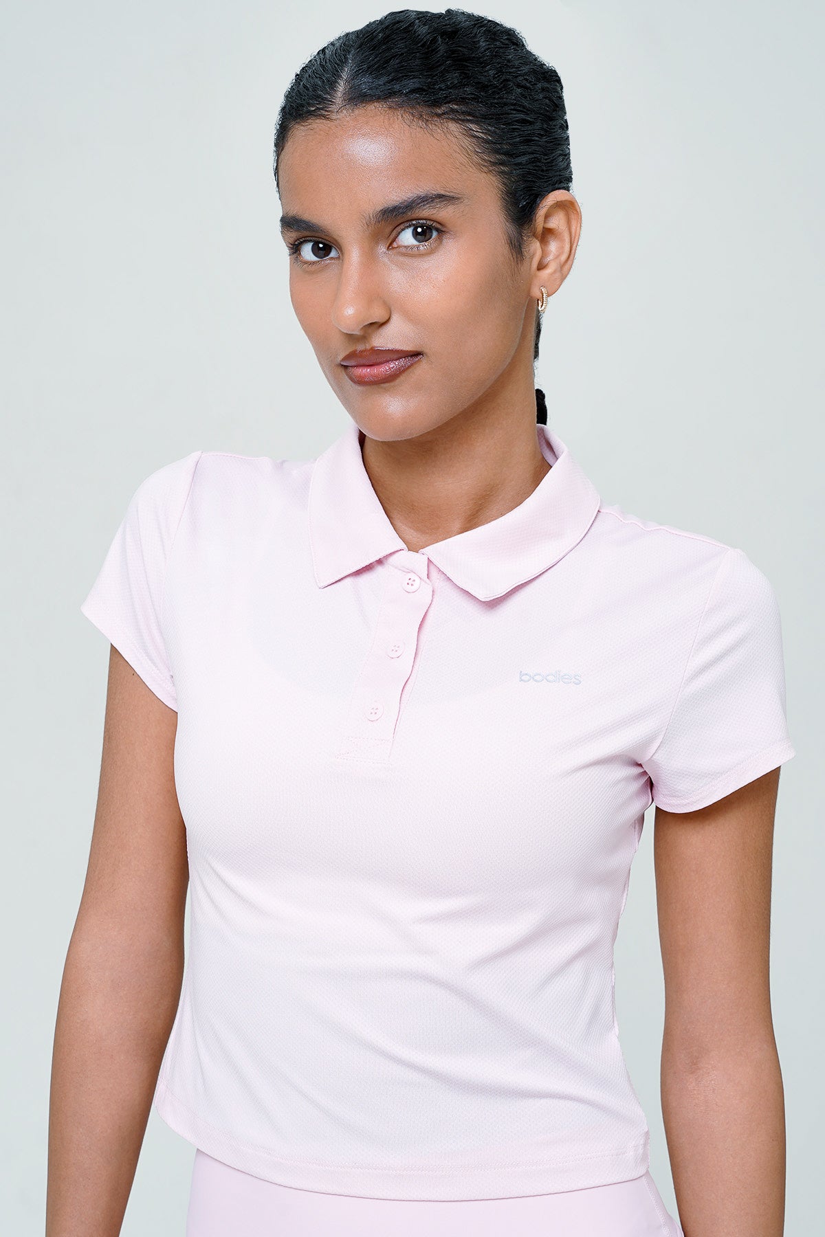 Standard Polo Top in Blush