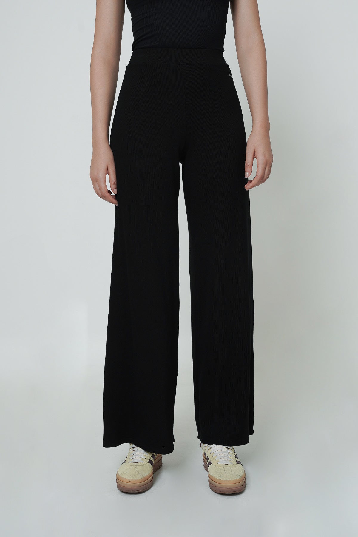 Comfort Ribbed Pants in Black - Restock (S LEFT)