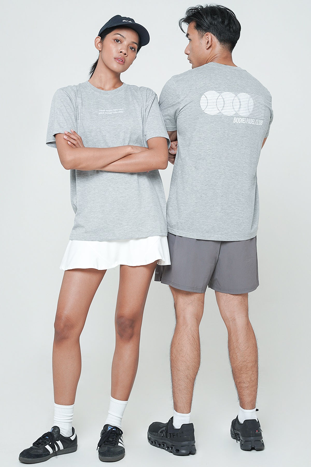 Bodies Padel Club T-shirt in Misty Grey