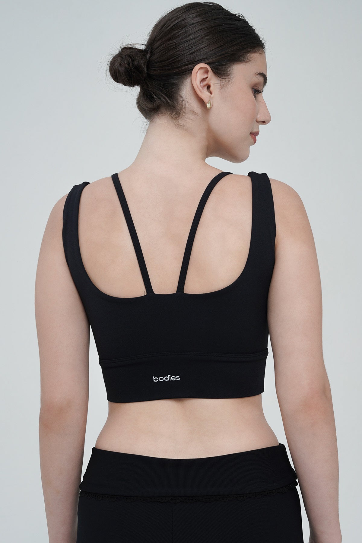 Iso Double Layered Bra in Black