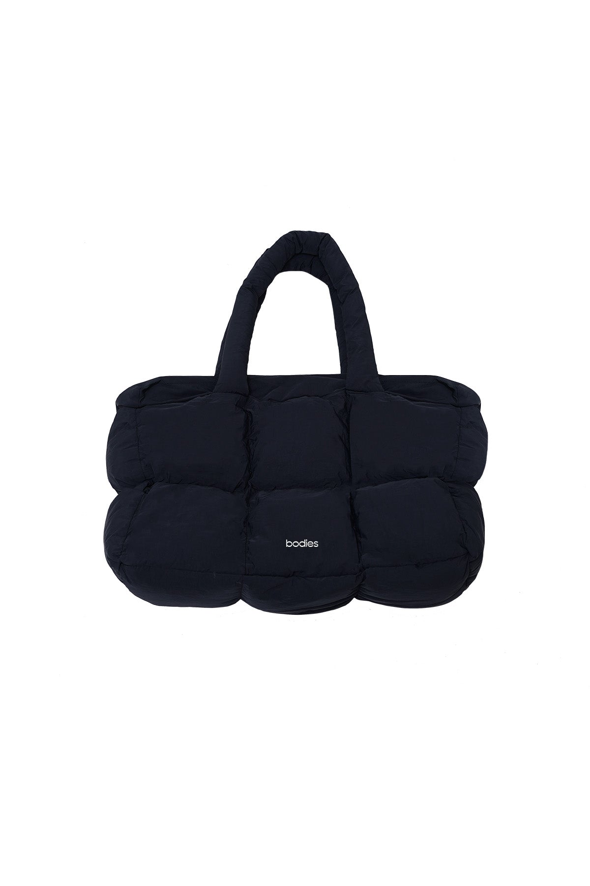 Block Puffy Bag in Black-Restock