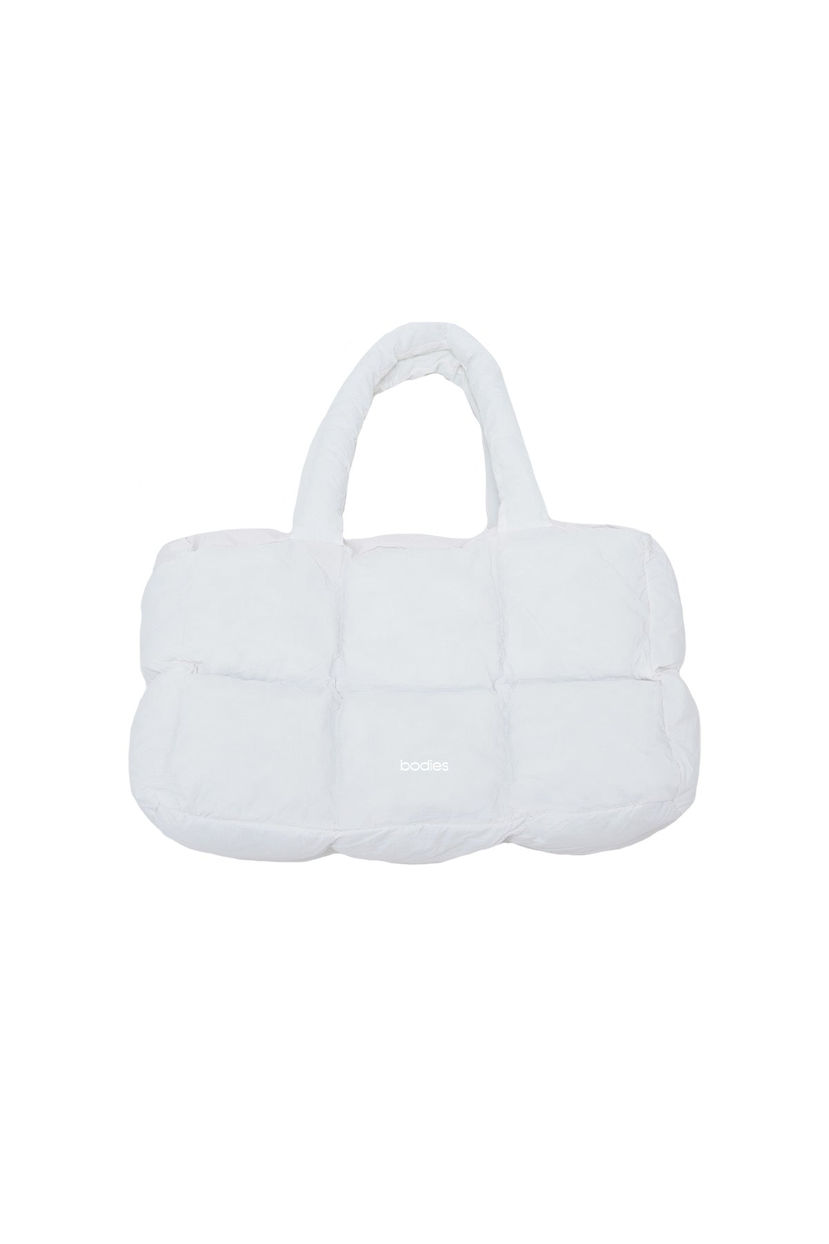 Block Puffy Bag in White