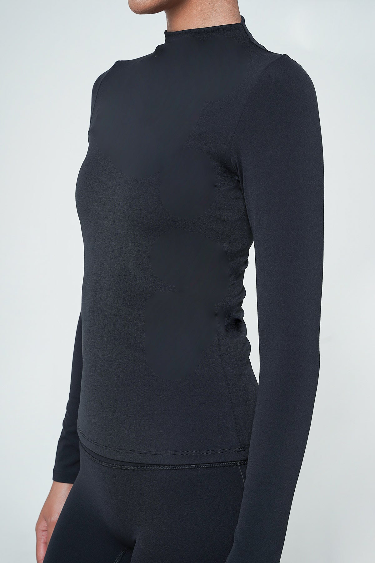 Caress Long Sleeve Top in Black