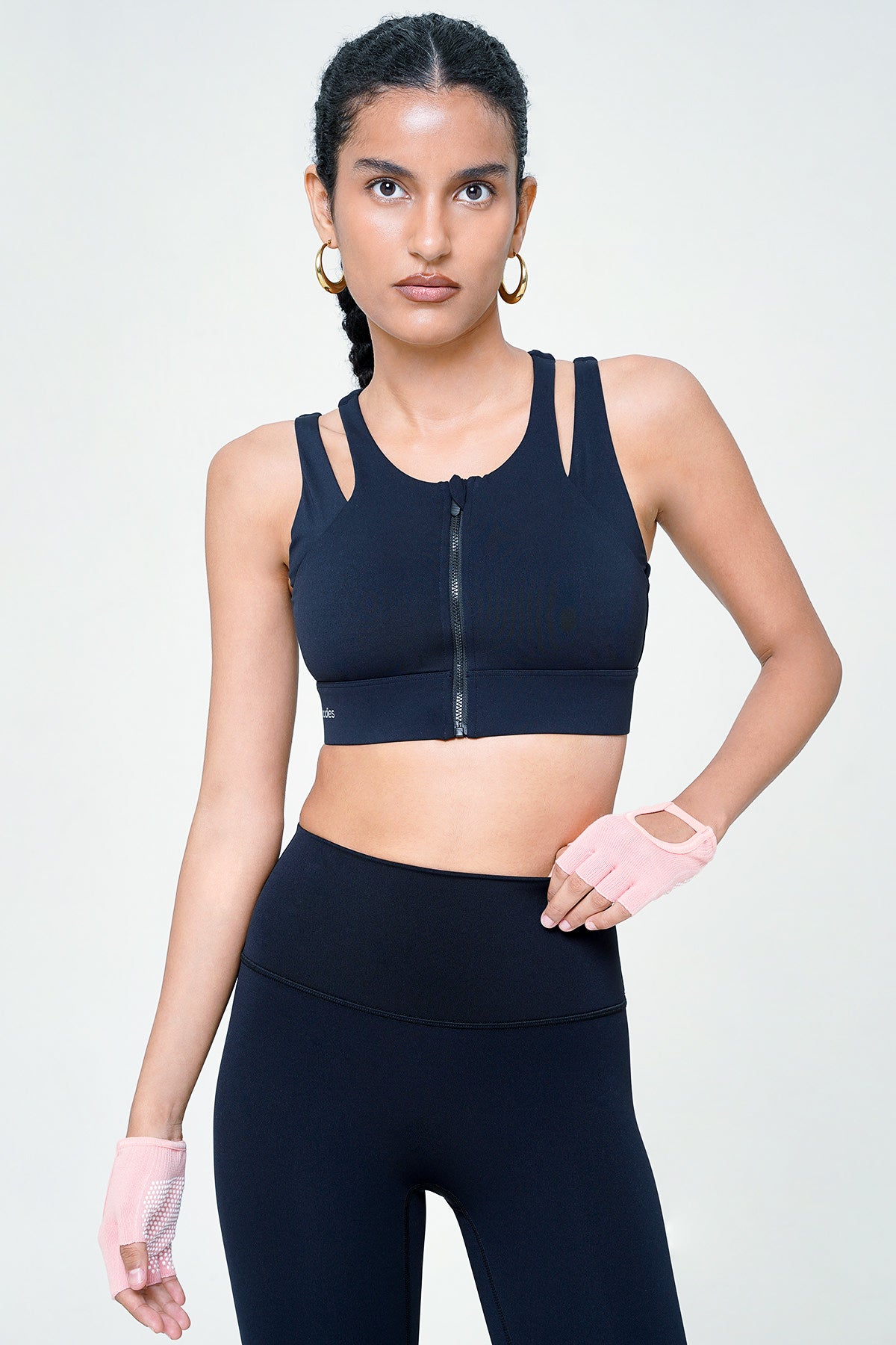 Convert Zip Bra in Black - Restock