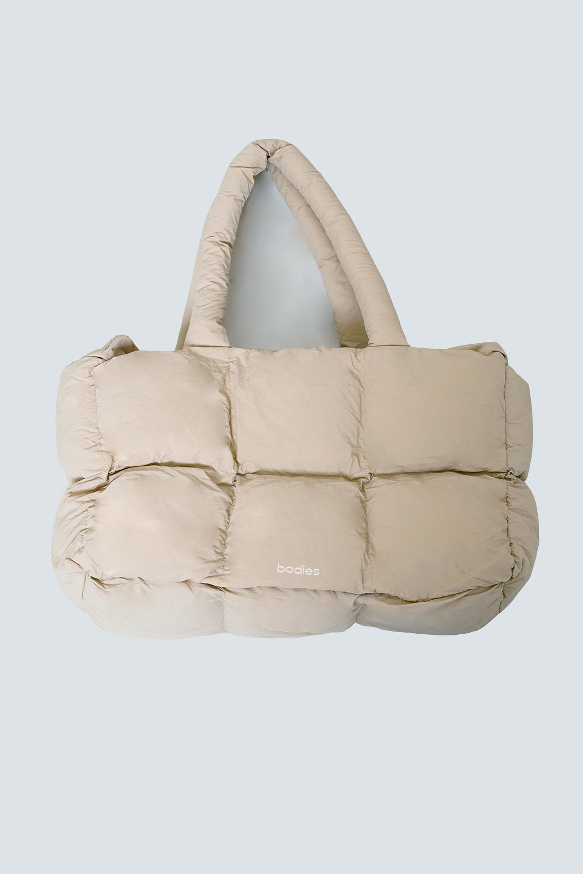 Block Puffy Bag in Khaki