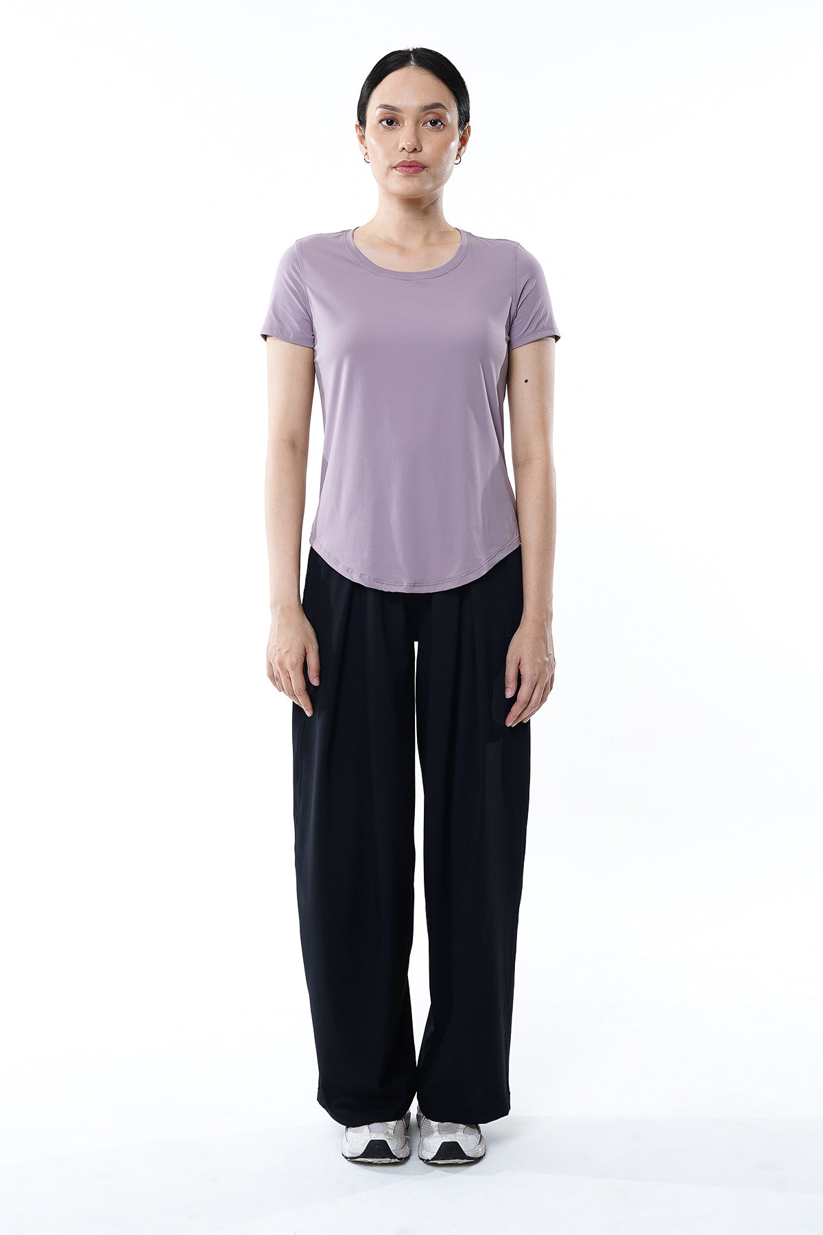 Plain T-shirt in Light Purple