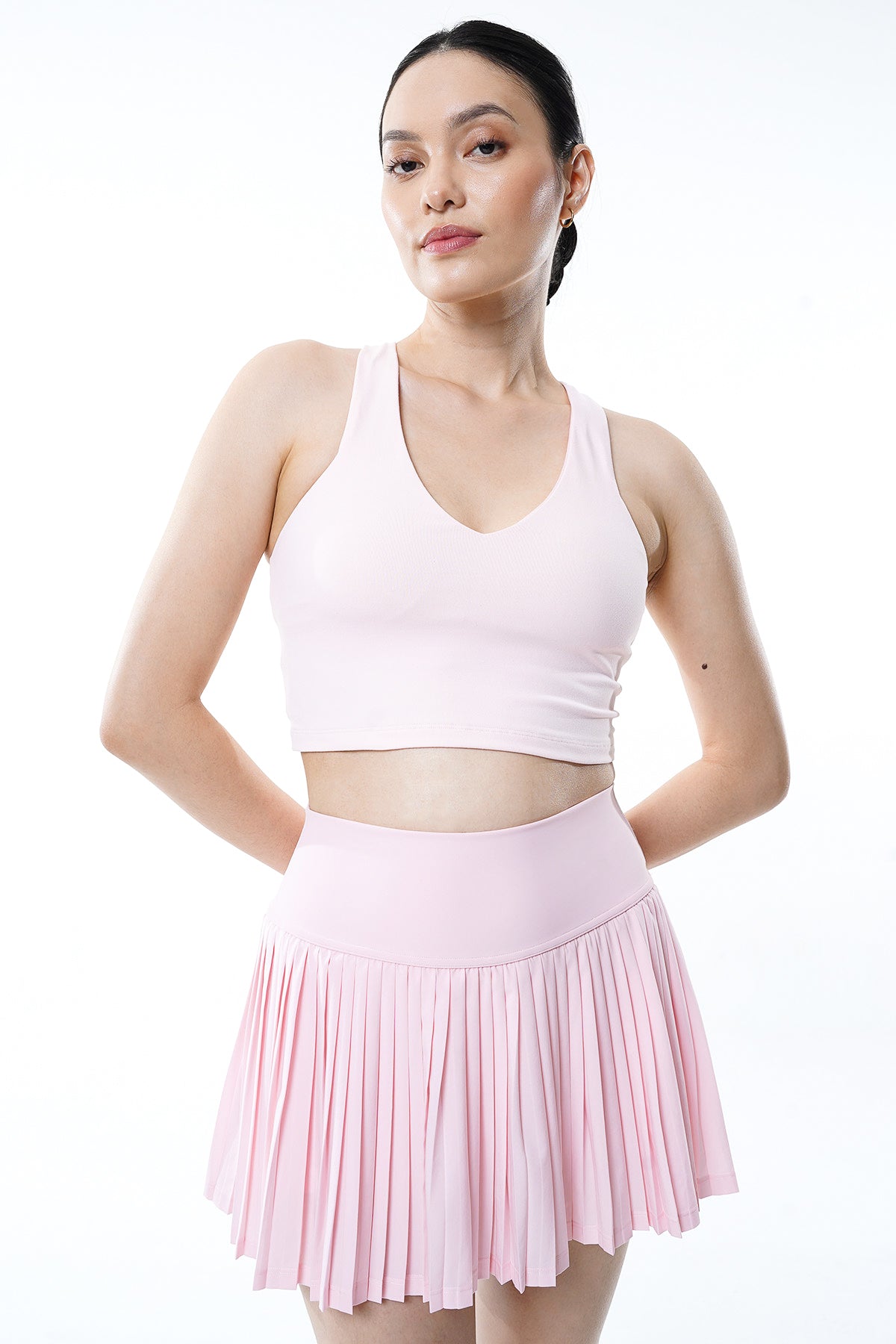 Lavish Pleated Tennis Skirt in Blush