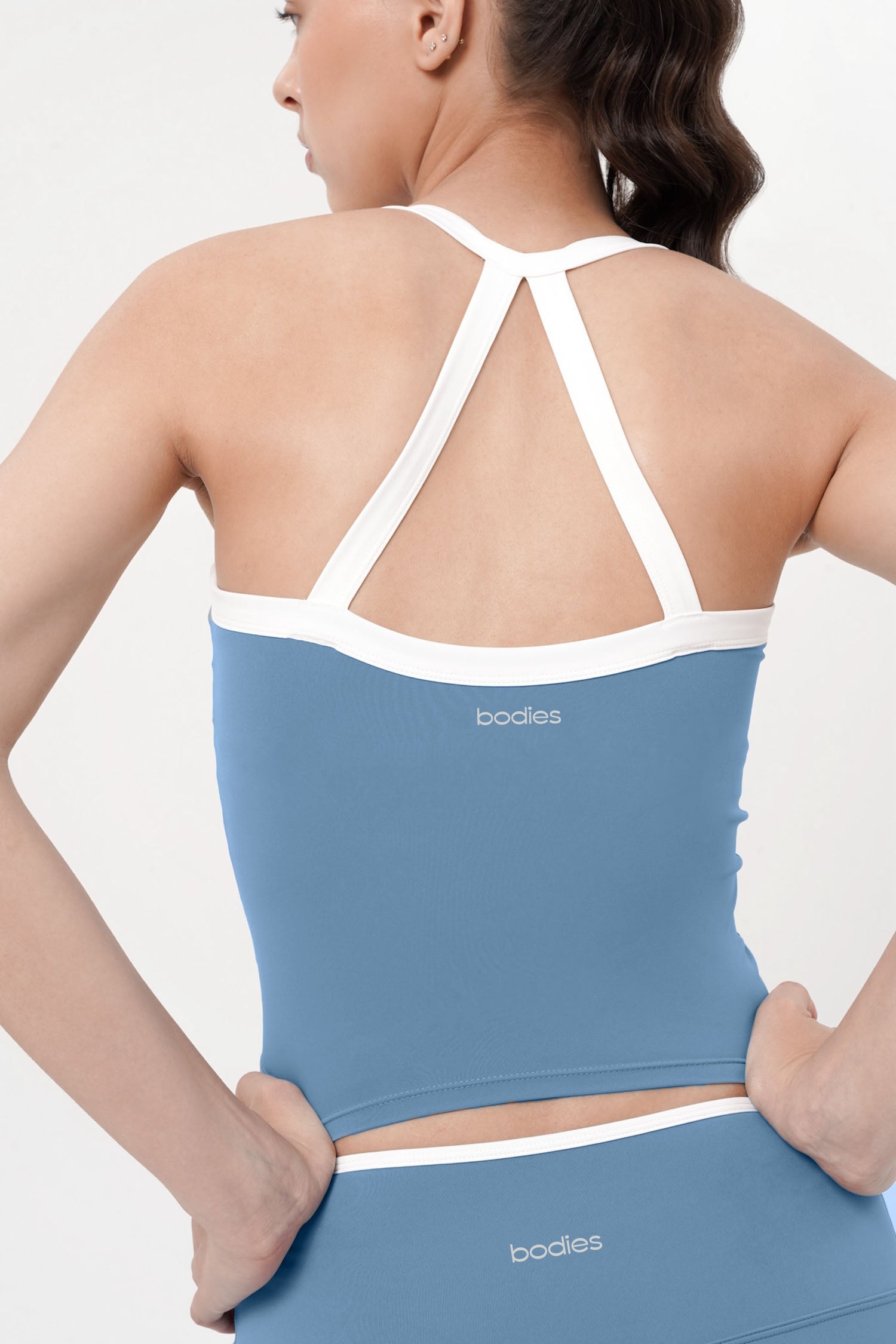 Beam Bra Tank in Ocean