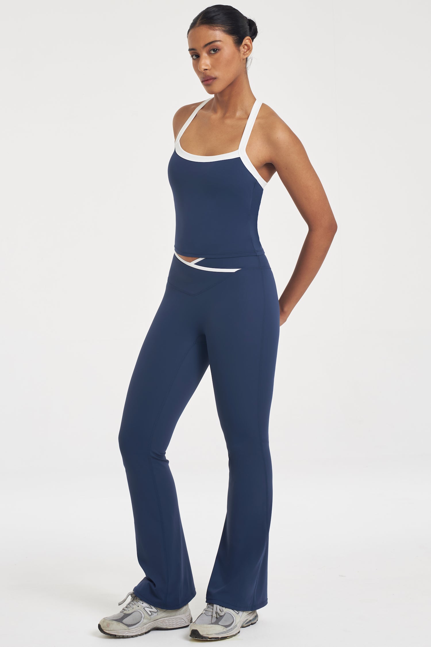 Thrive Flare Pants in Marine
