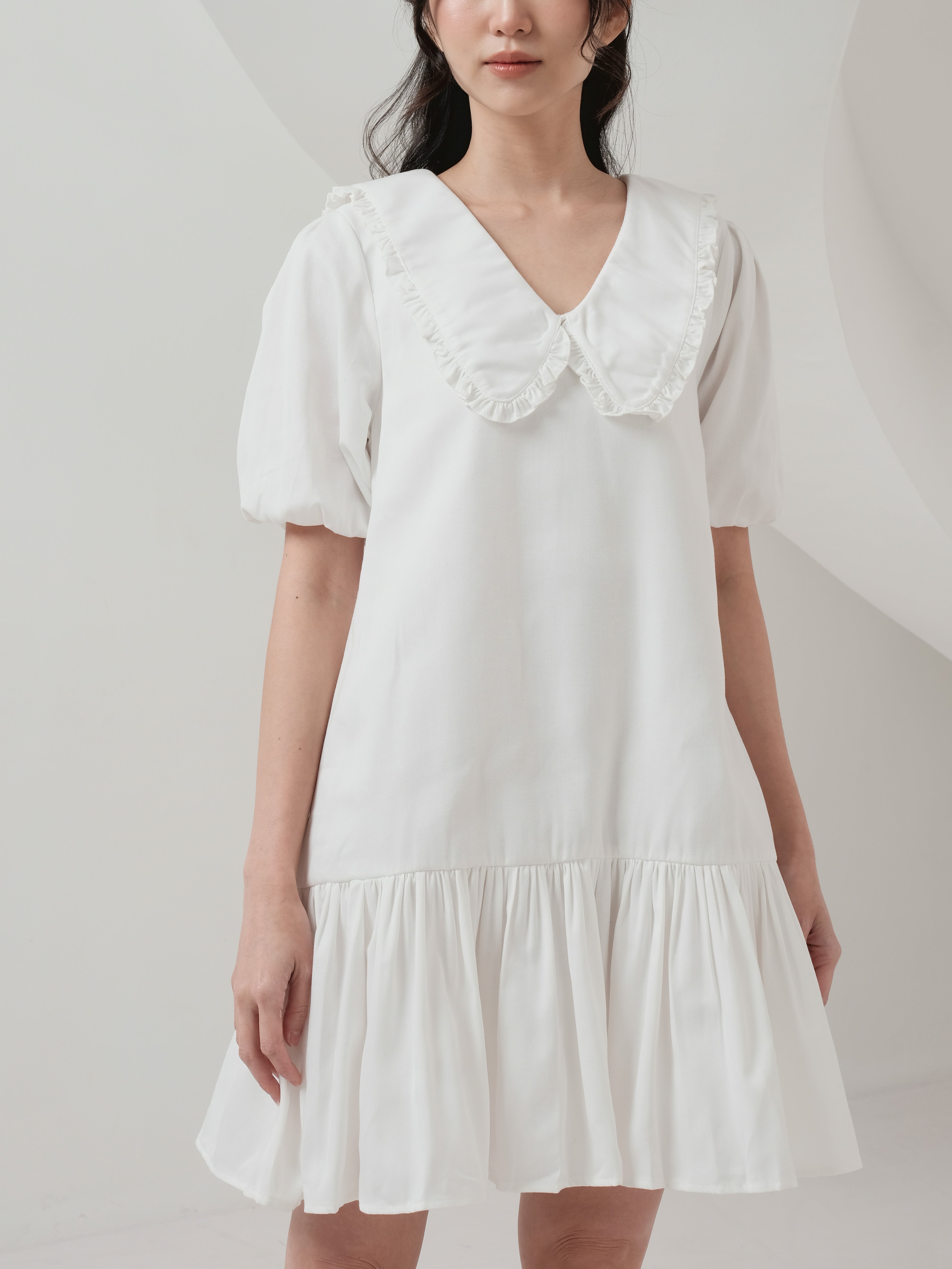 Danika Denim Dress In White