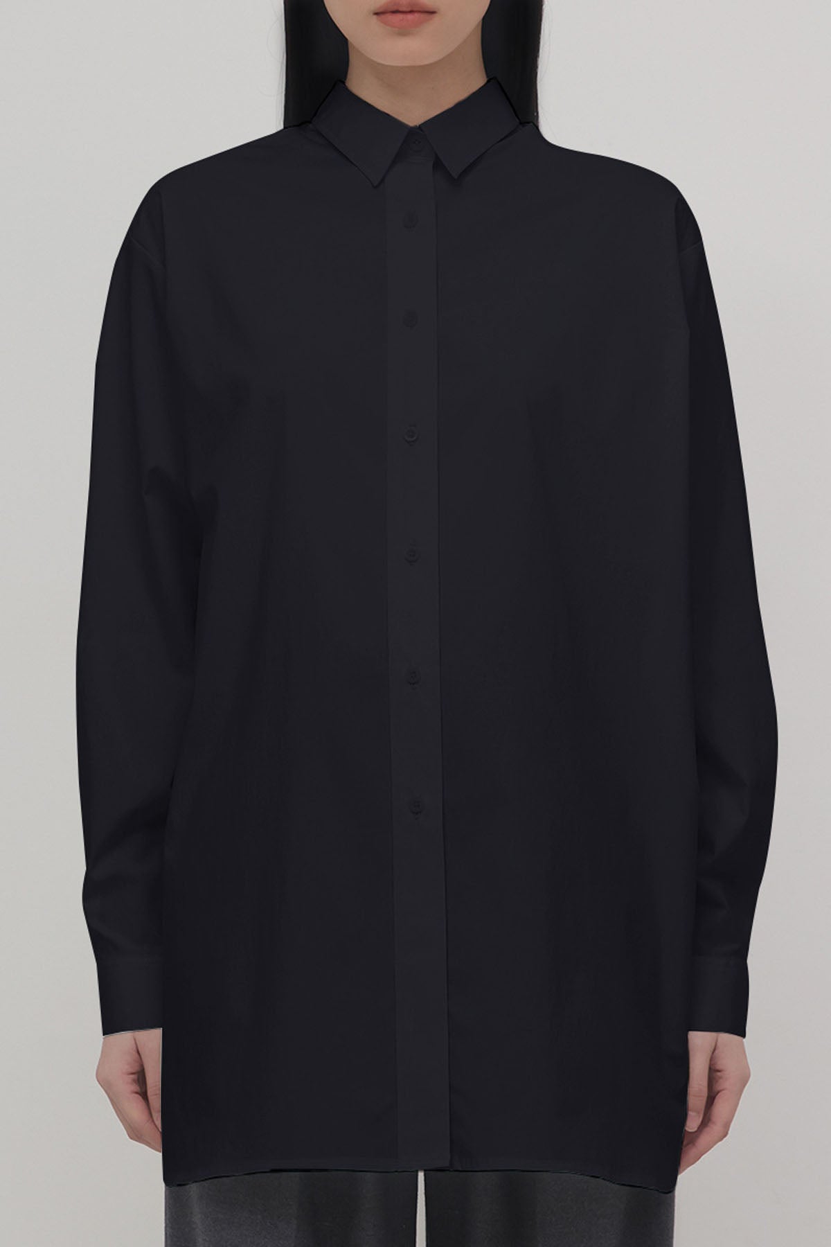 Dou Black Oversized Shirt