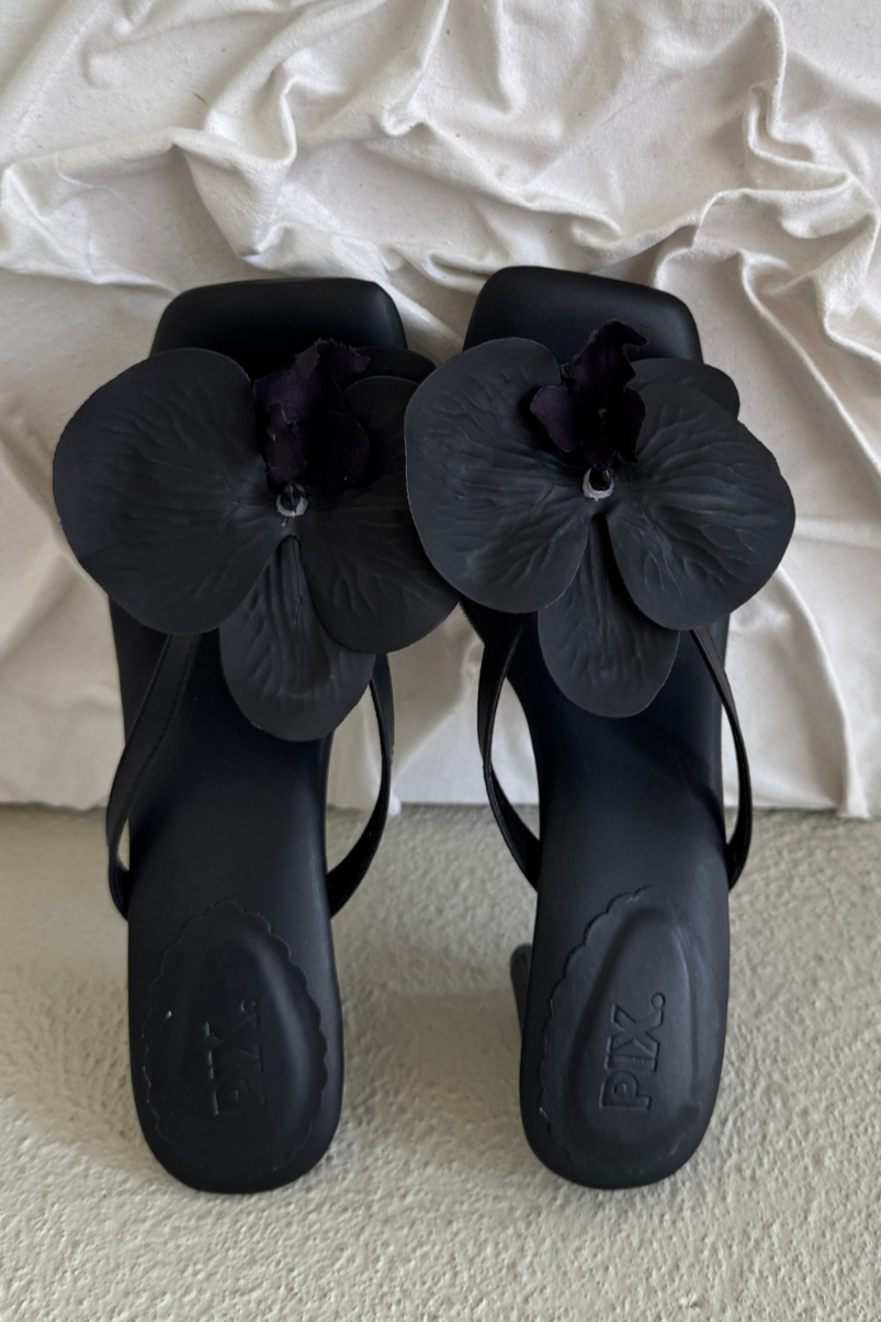 Black Valencia Heels
