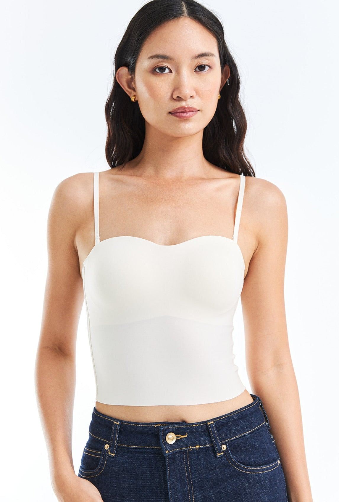 Glou Seamless Tank Top in Ivory