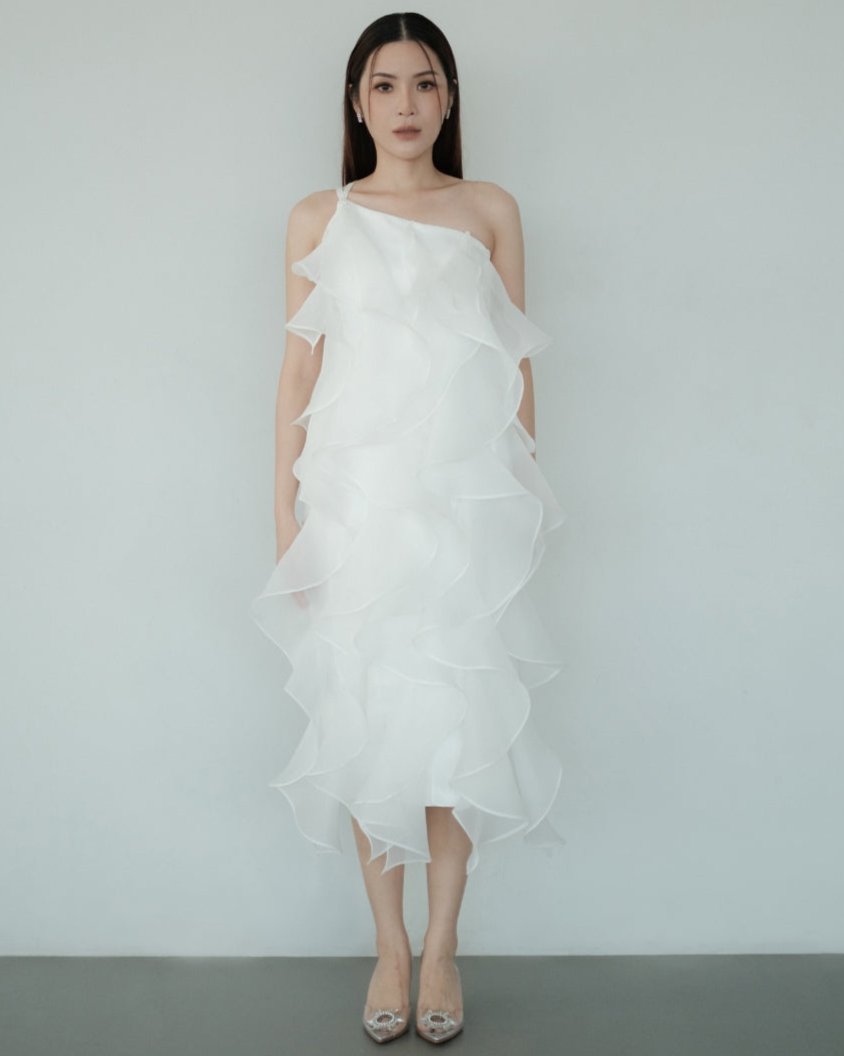 Arella Dress In White