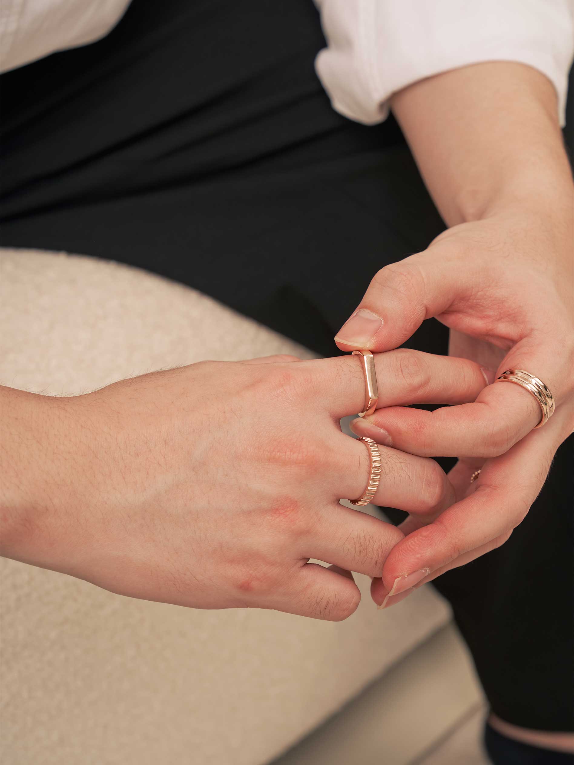 Flat Ring Rose Gold