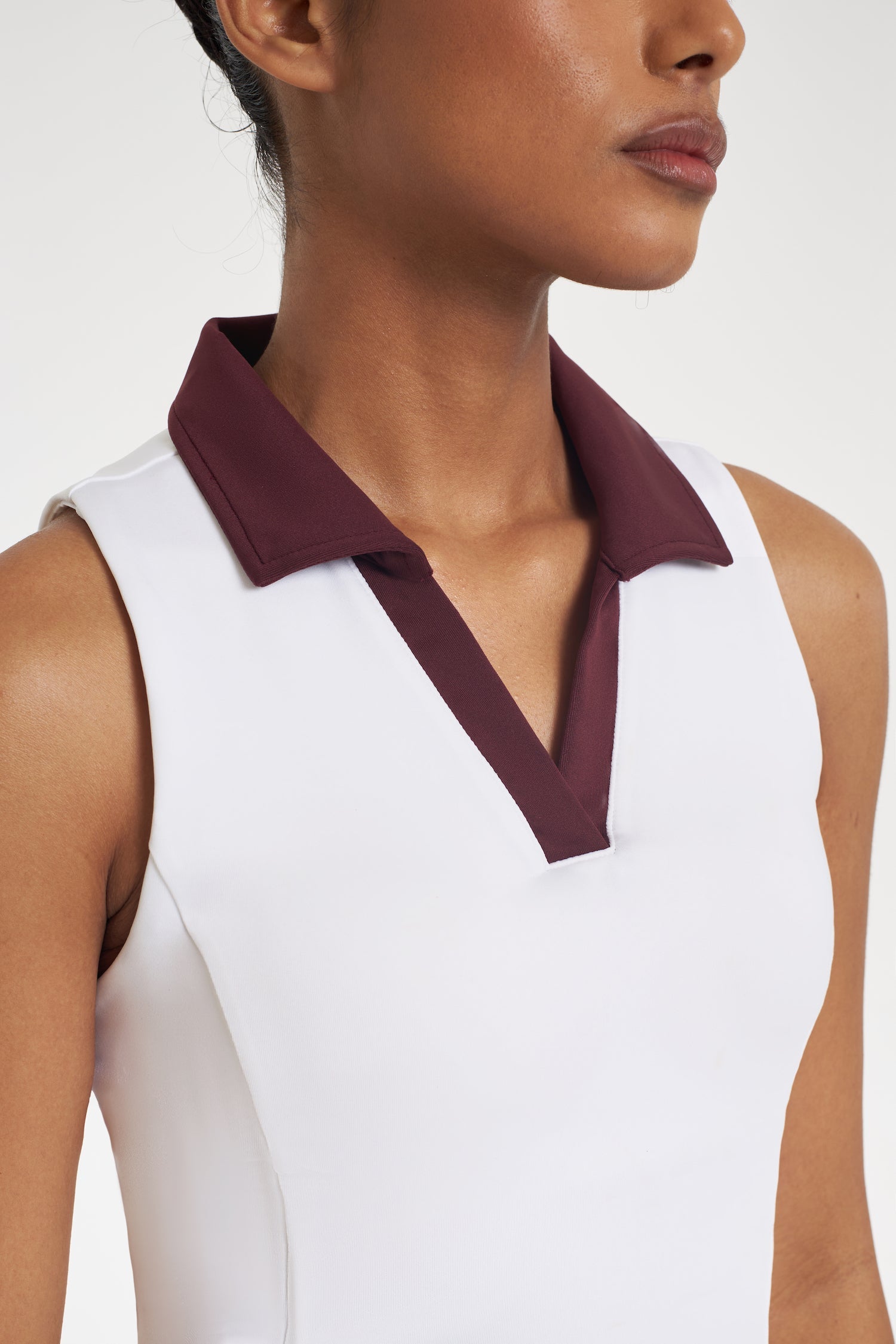 Concentrate Contrast Bra Top in White