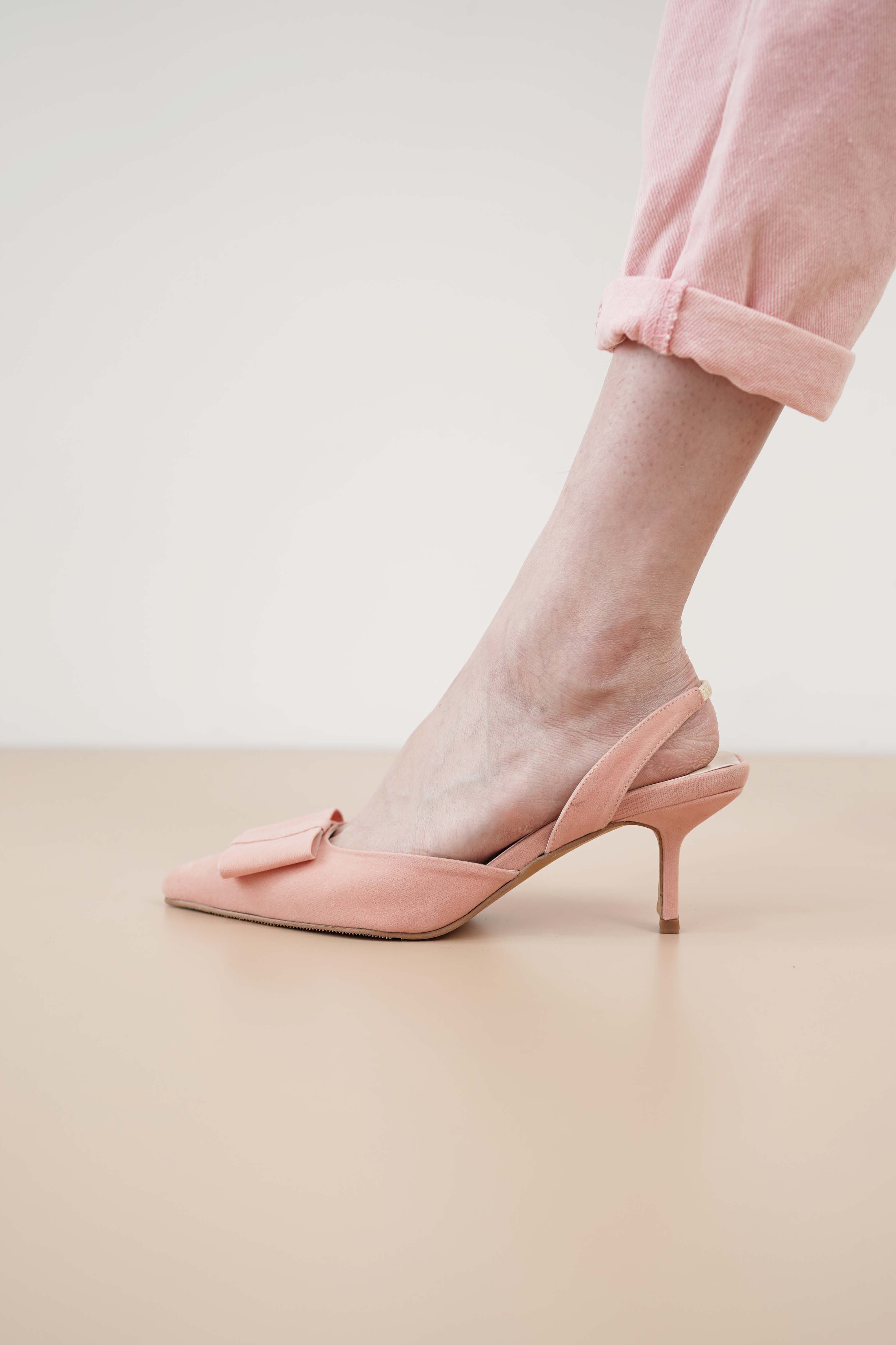 Gilena Heels in Blush Pink