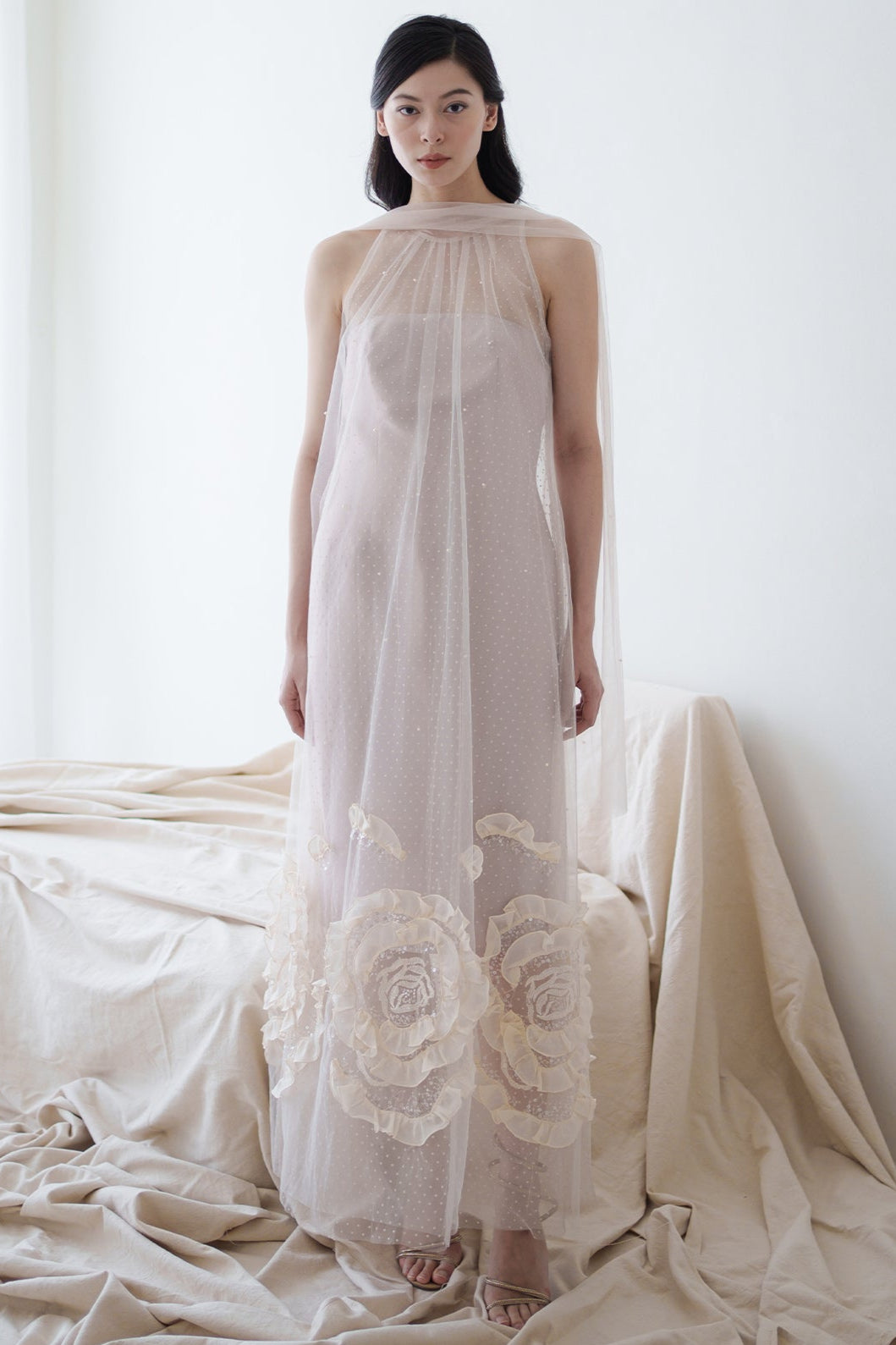 Tisha Dress In Nude