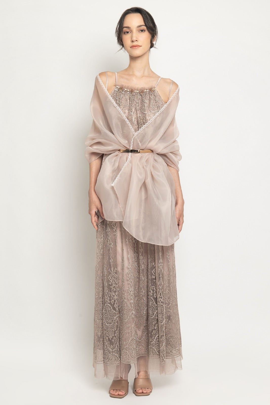 Venice Dress In Taupe (1 LEFT)