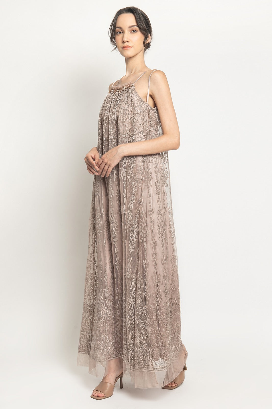 Venice Dress In Taupe (1 LEFT)