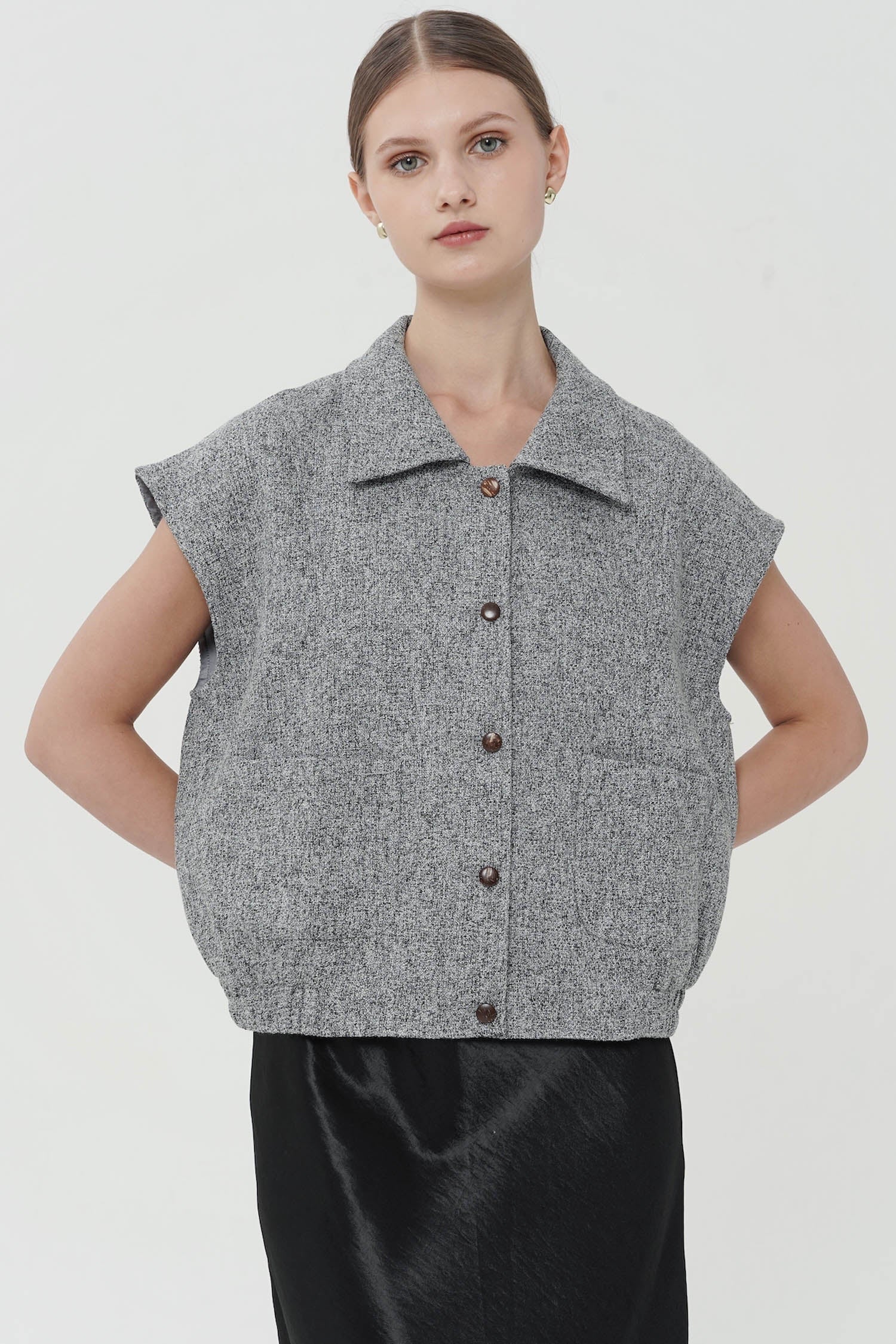 Oberon Top In Grey (1 LEFT)