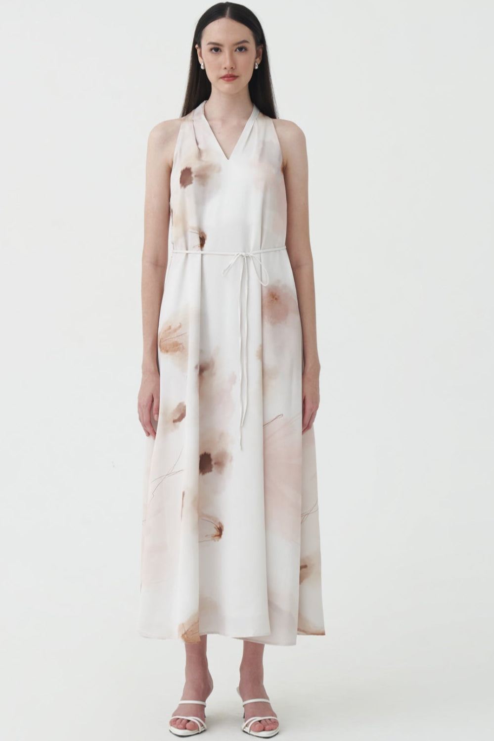 Debora Dress In Latte Print