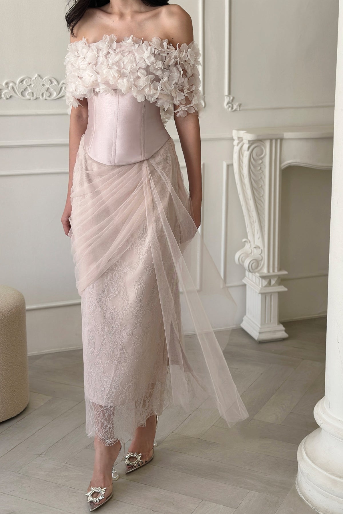 Valerie Top With Aurora Skirt in Pink