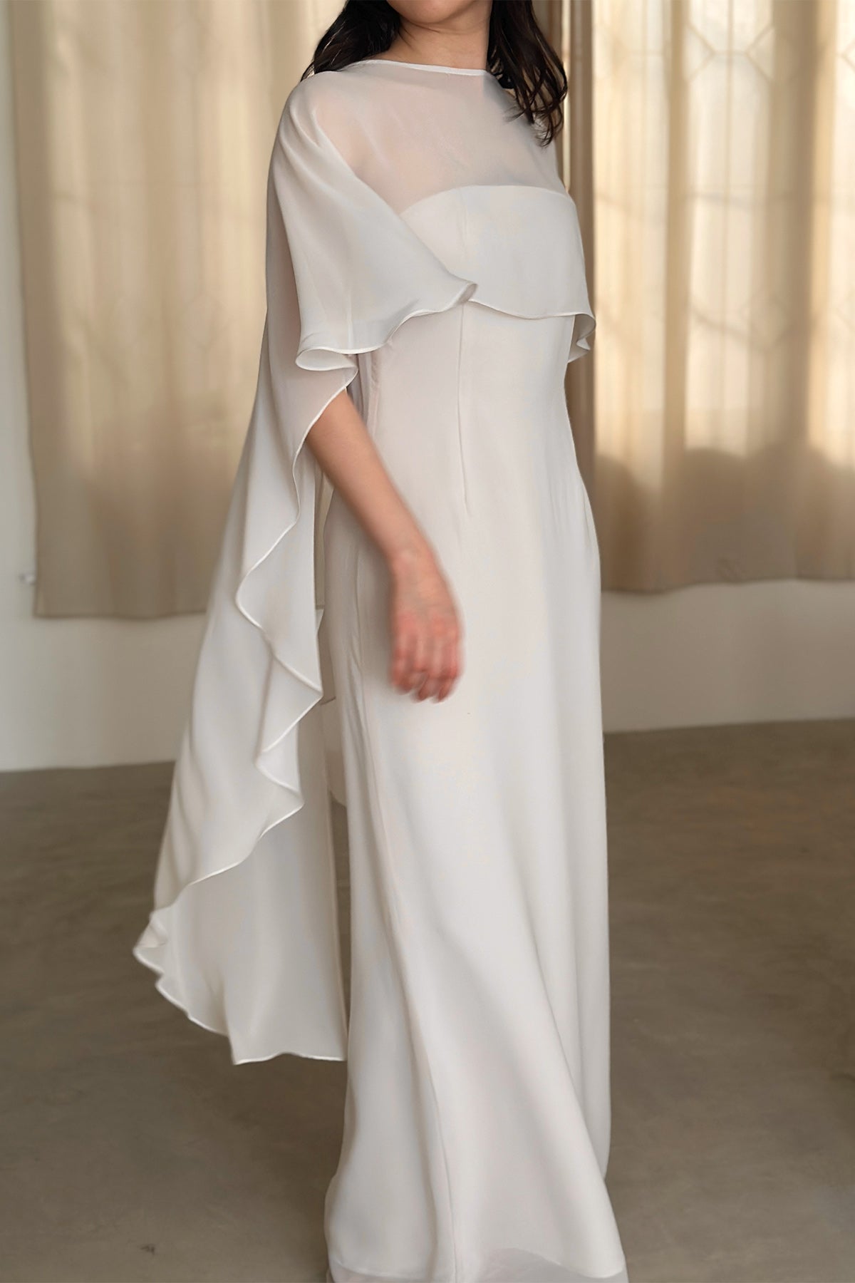 Maisy Dress in Porcelain