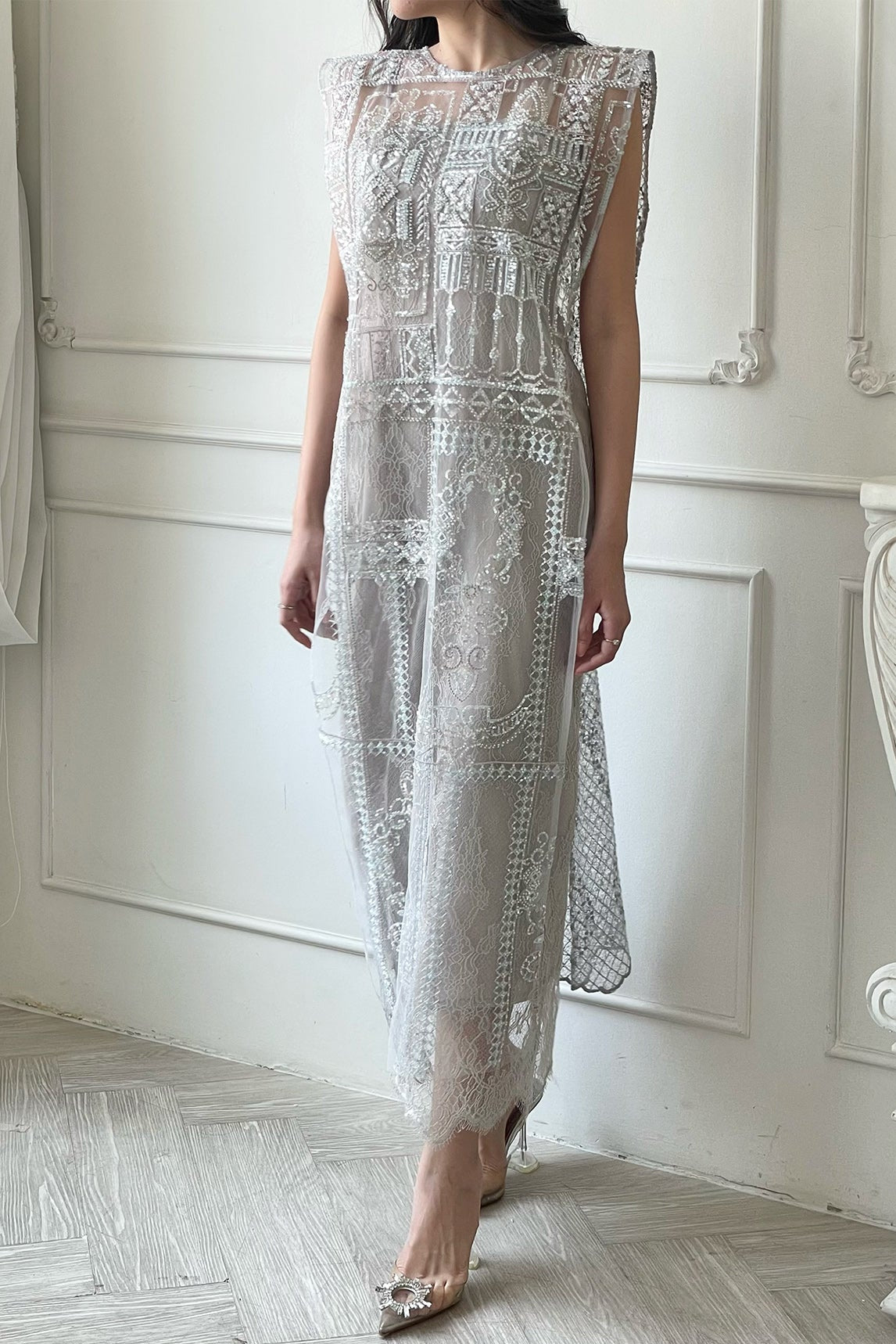 Farah Dress In Silver