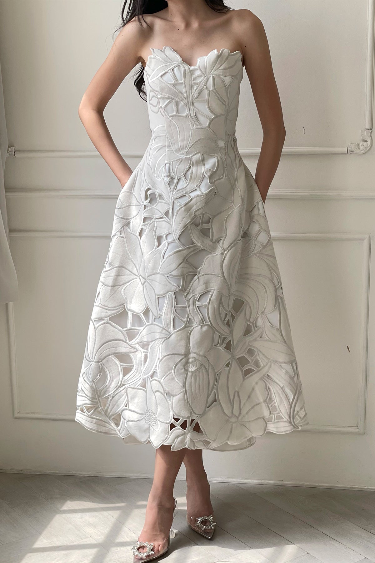 Claudy Dress White