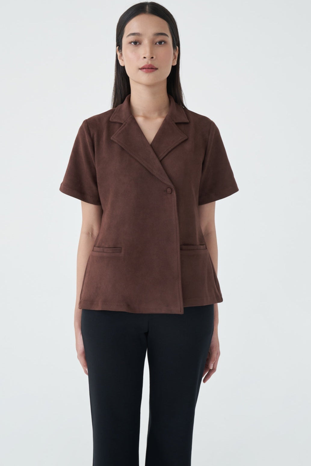 Alicia Top In Dark Brown