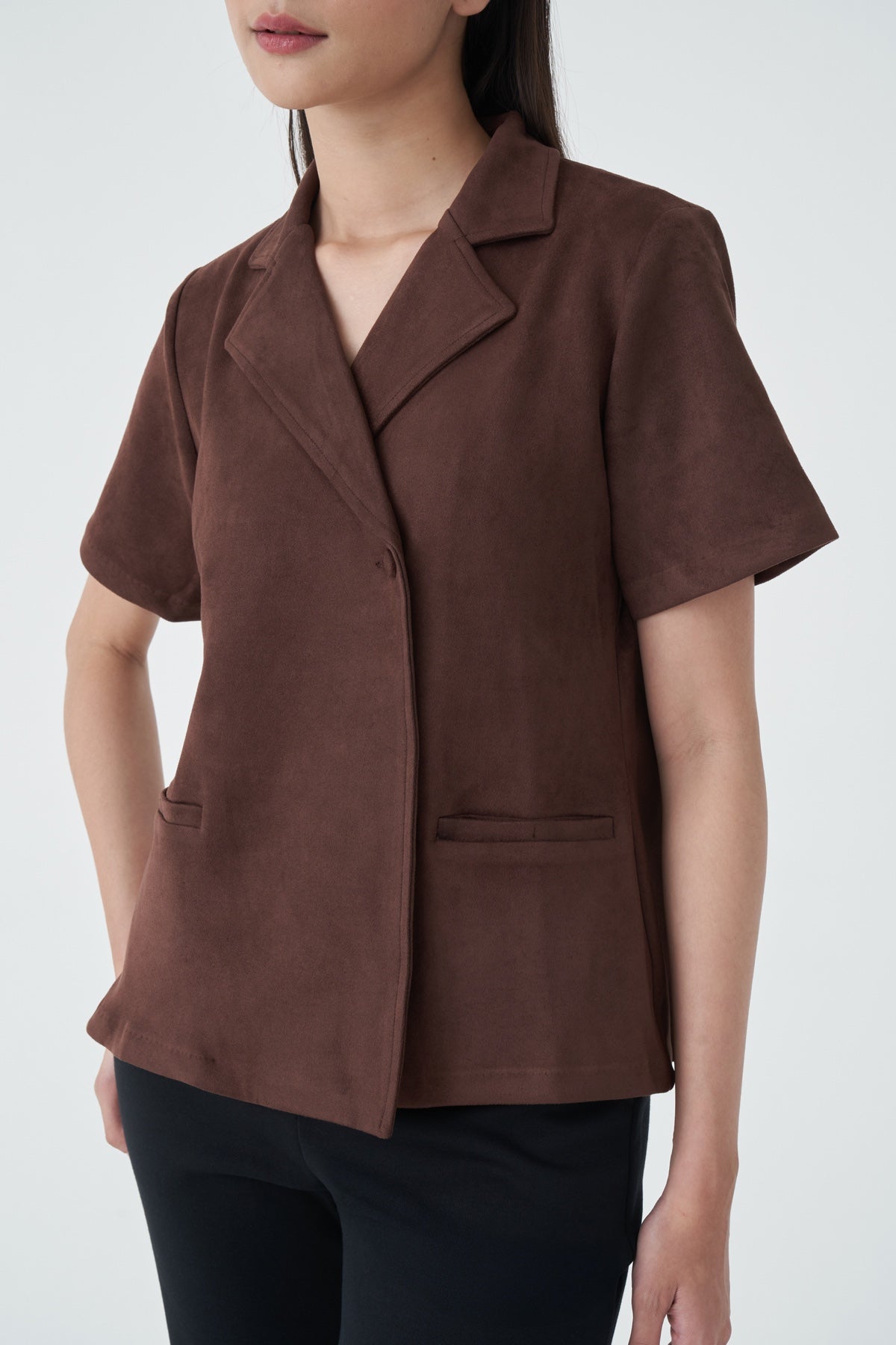 Alicia Top In Dark Brown