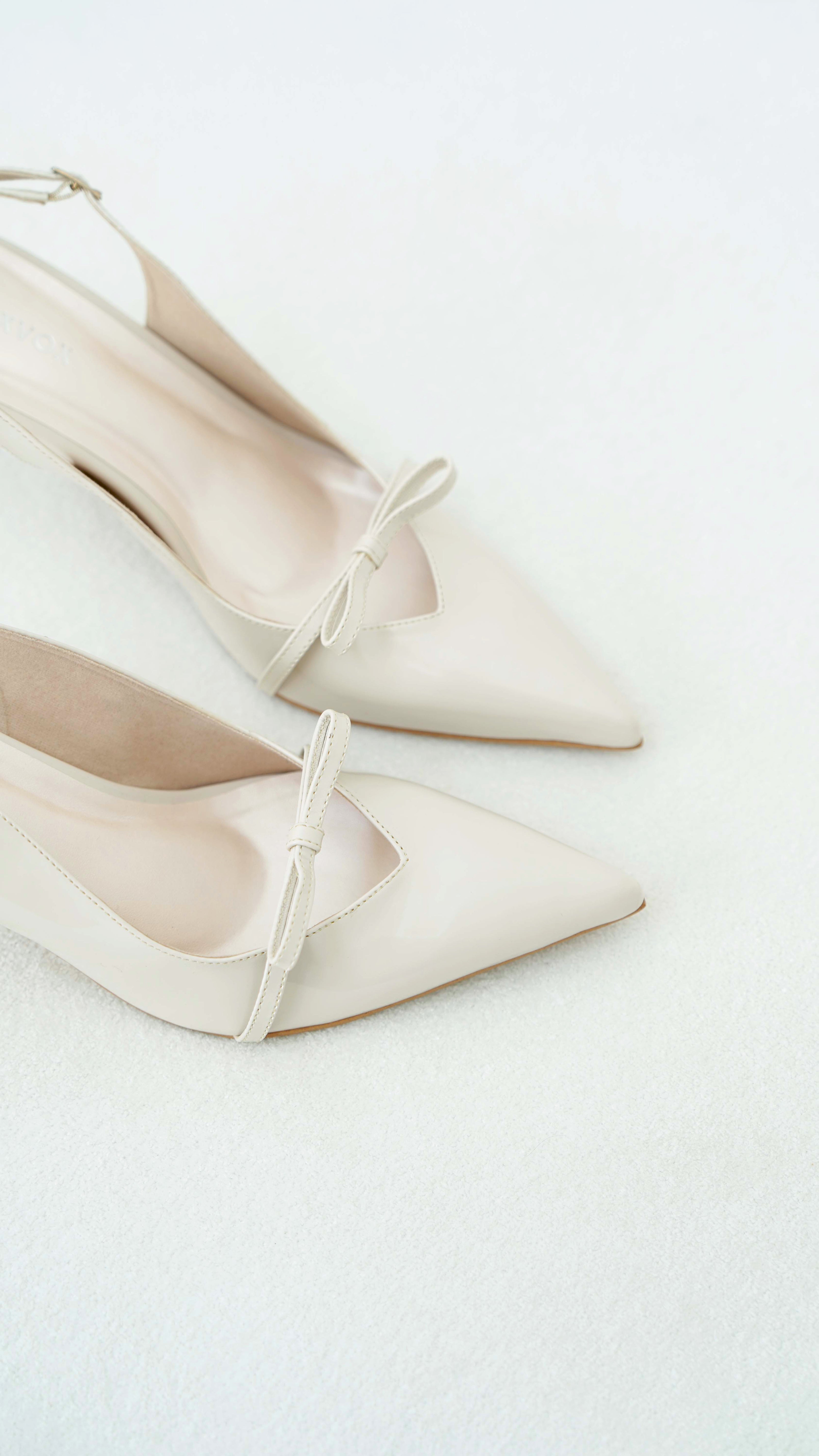 Irene Heels In Ivory (LAST PIECES)