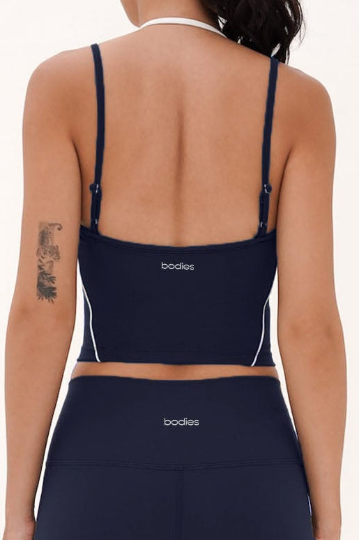 Intrigue Bra Top in Midnight Navy