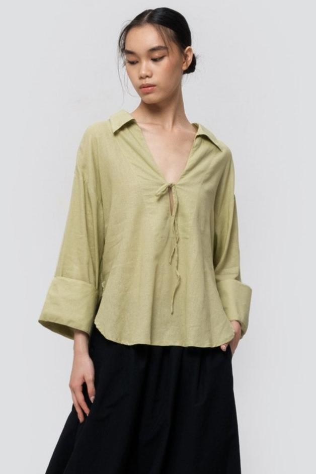 Iris Shirt Matcha Green (LAST PIECES)