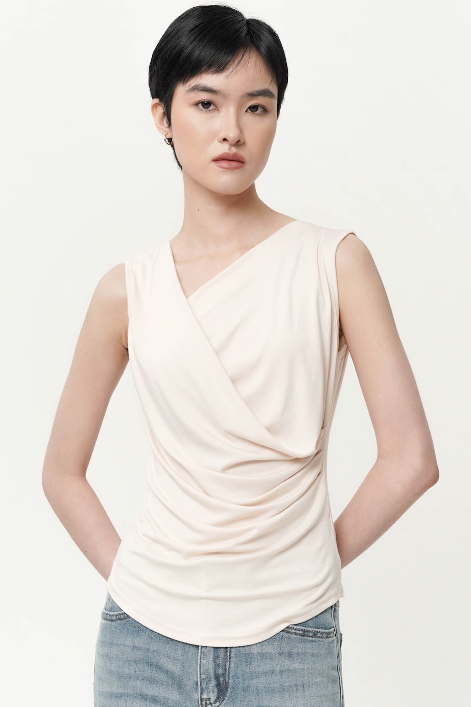 Solene Top In Peach