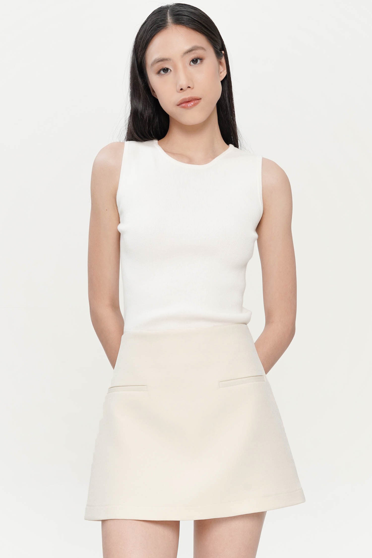 Sigis Mini Skort In Creme