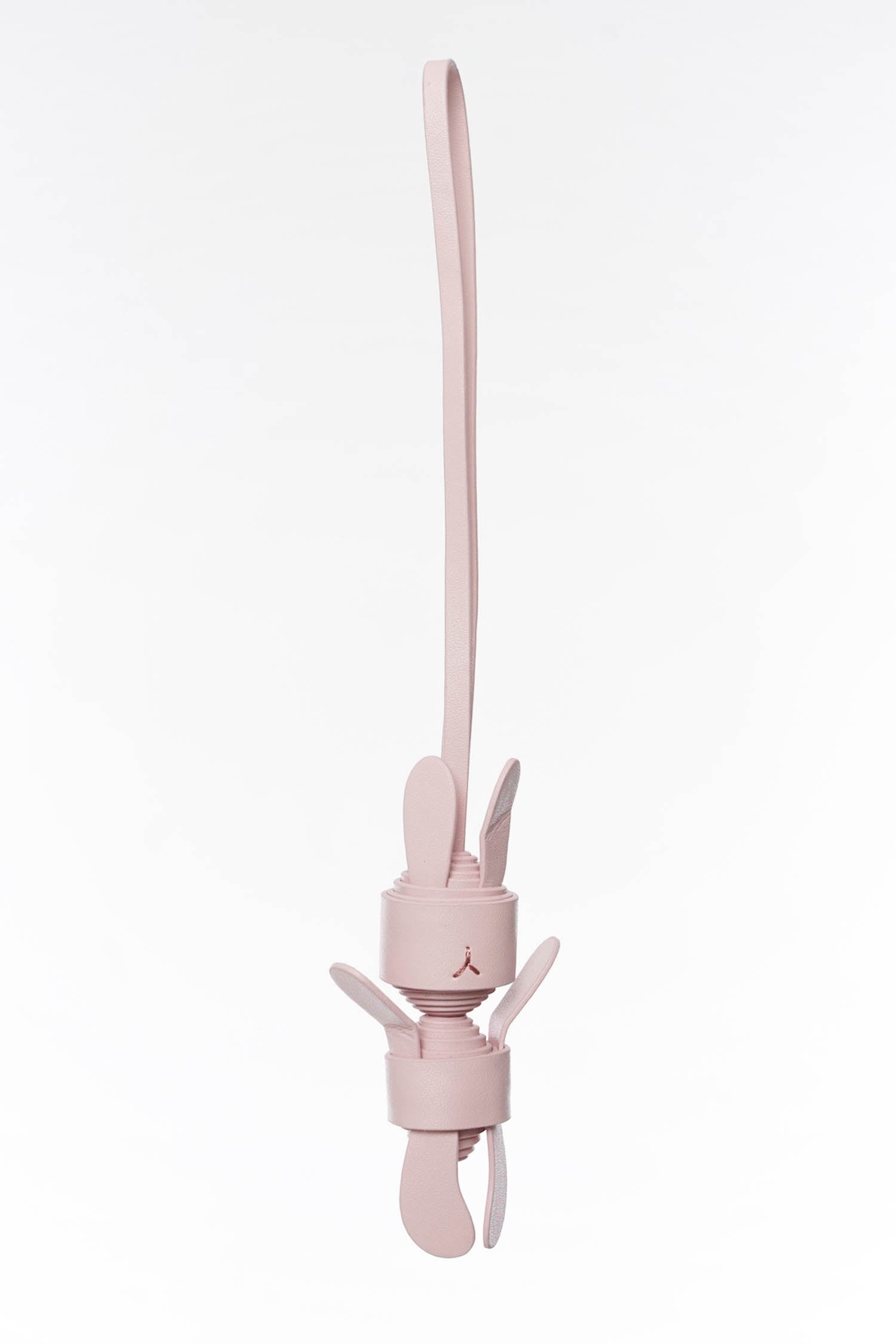 Hoppy Bunny Leather Charm In Pink