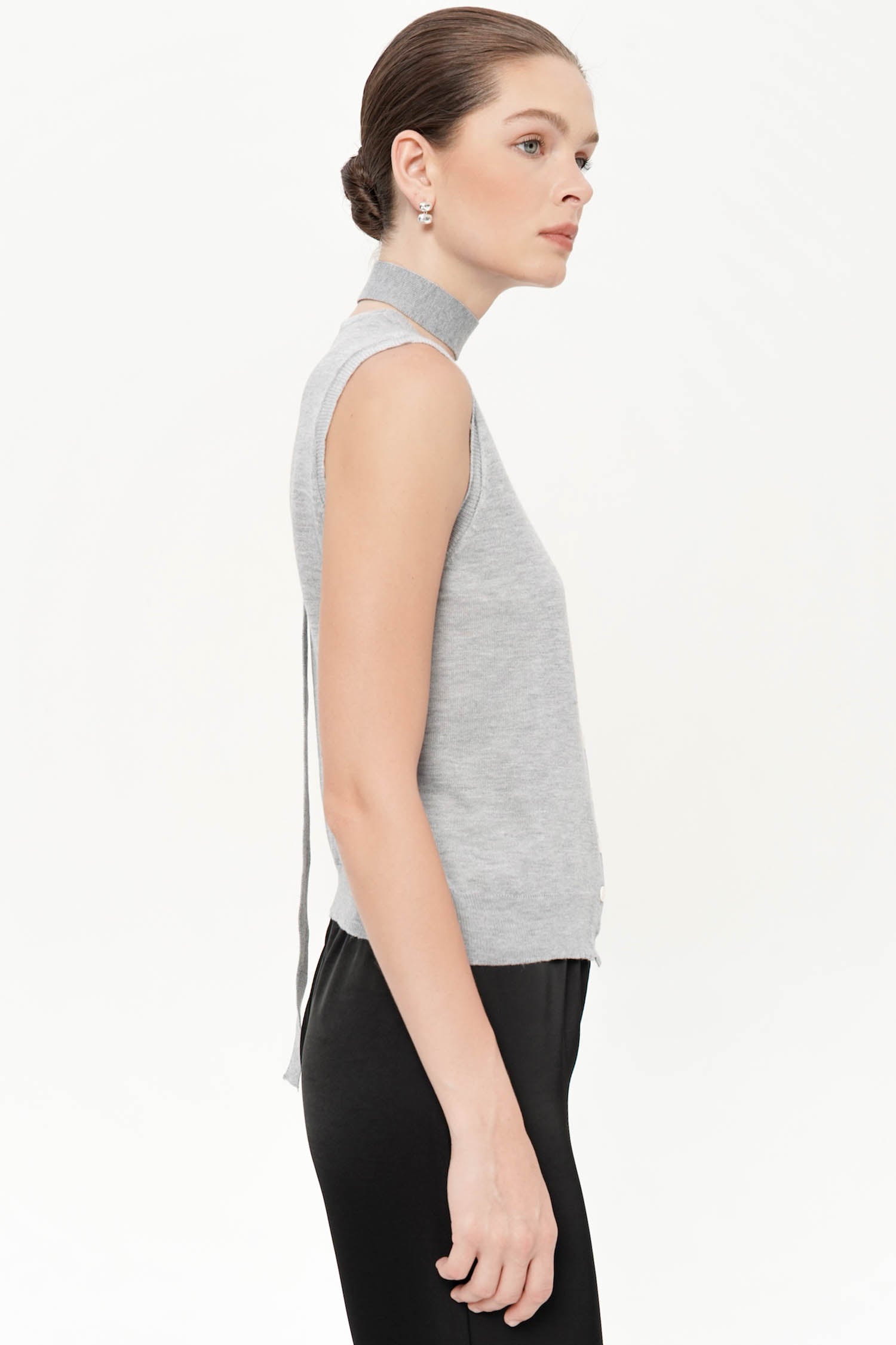 Maisie Top In Light Grey