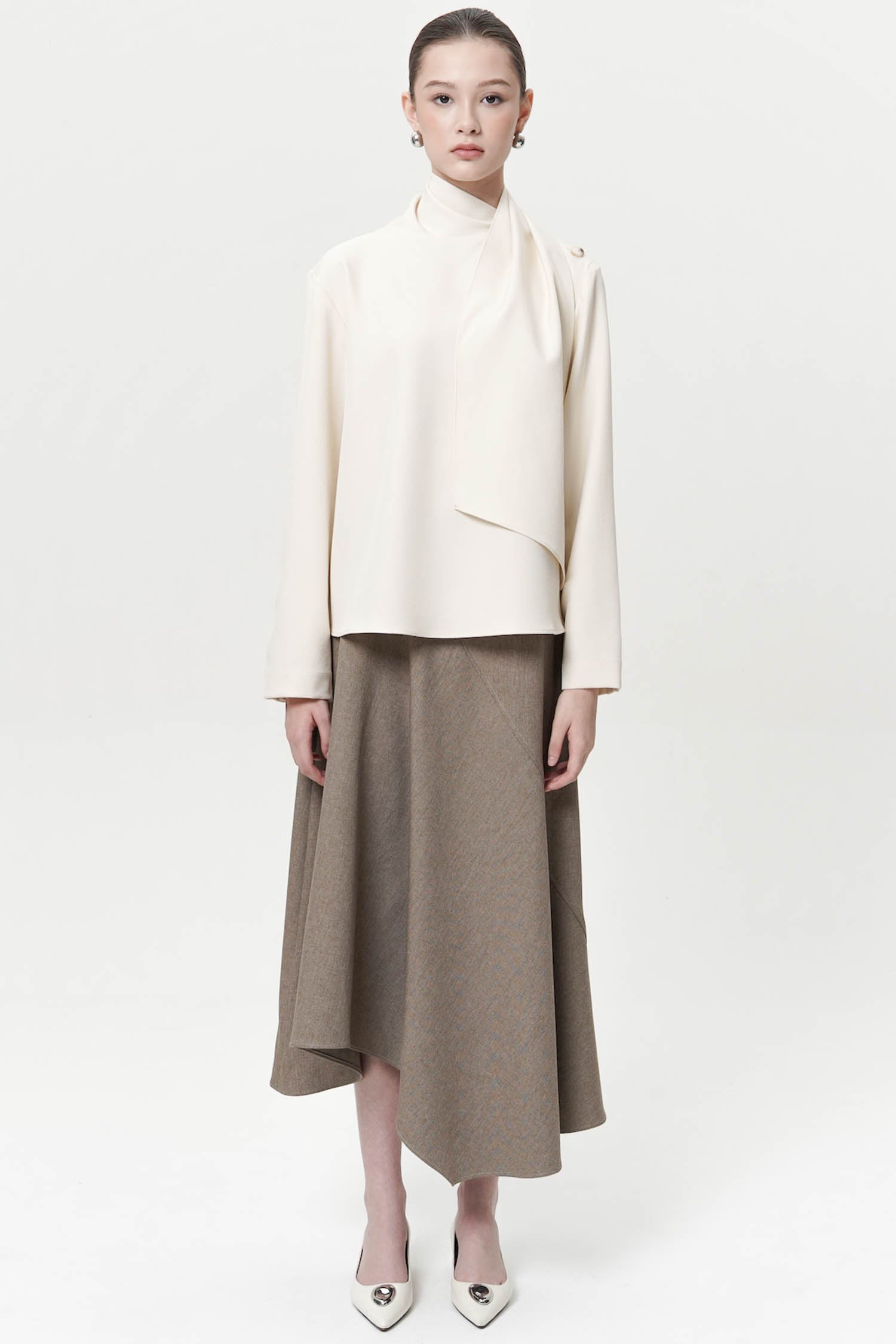 Aven Blouse In Ivory
