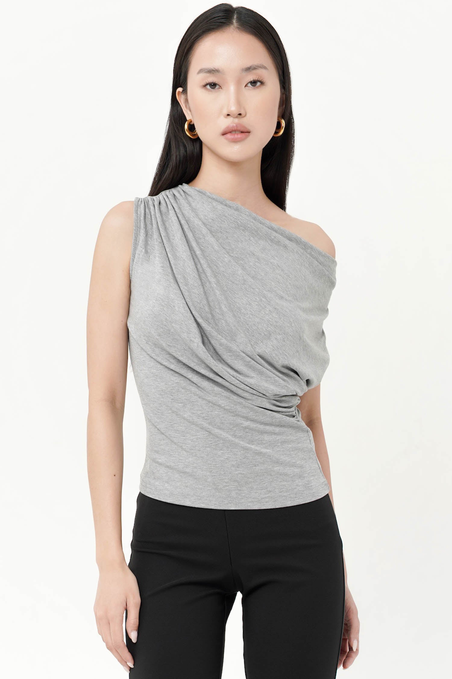 Merino Top In Grey