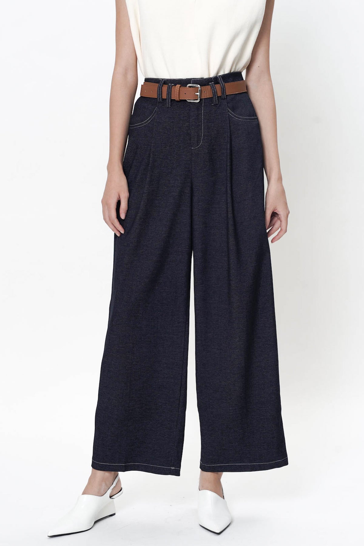 Orcia Trousers In Dark Blue (3 LEFT)