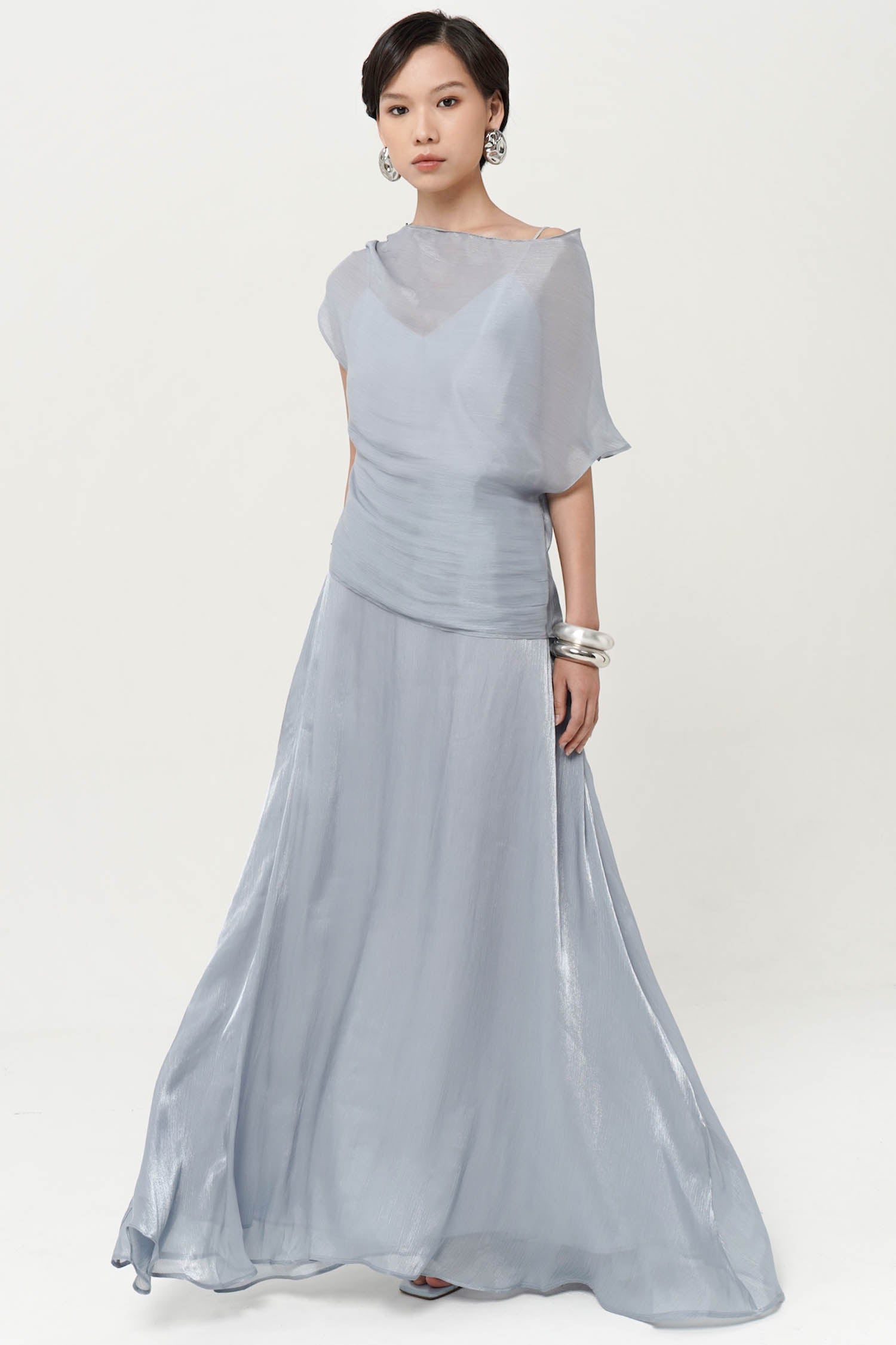 Altair Two-Piece Top In Dusty Blue