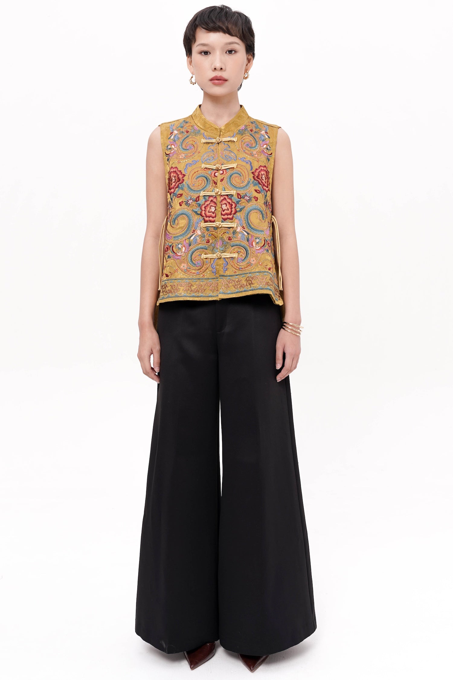 Yumei Qipao Vest In Dijon
