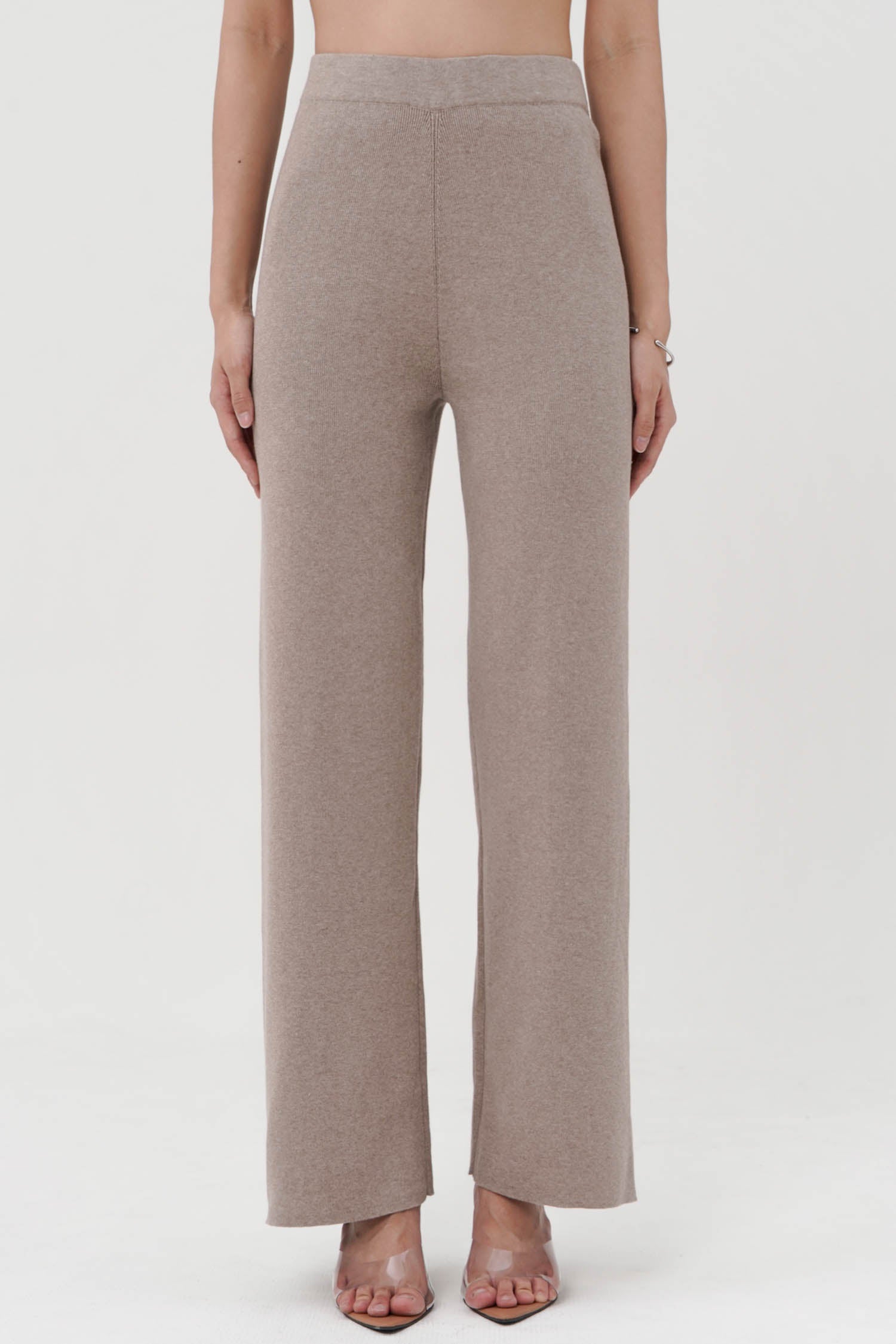 Hedwig Knit Trouser In Taupe
