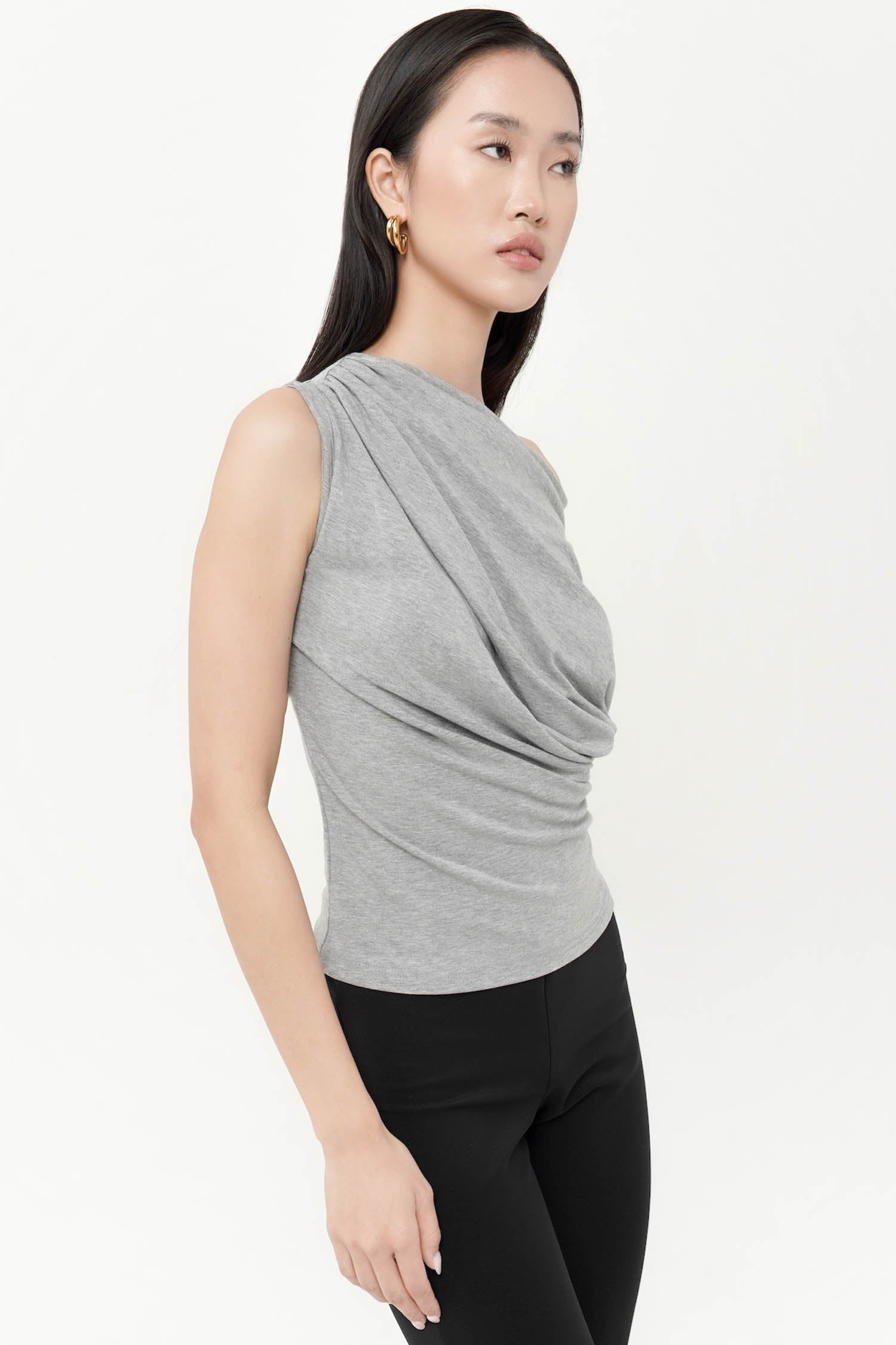 Merino Top In Grey
