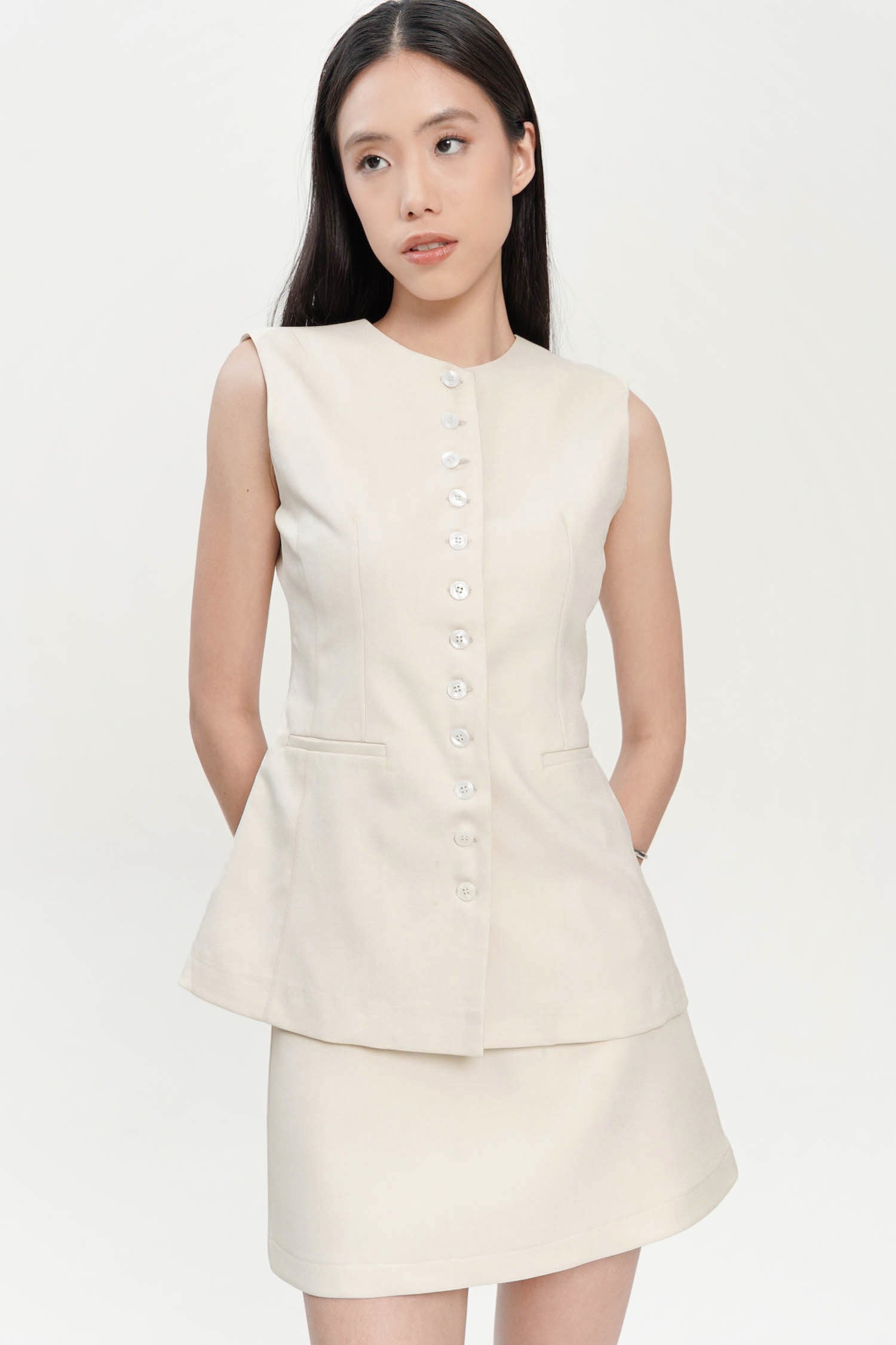 Sigis Long Top In Creme