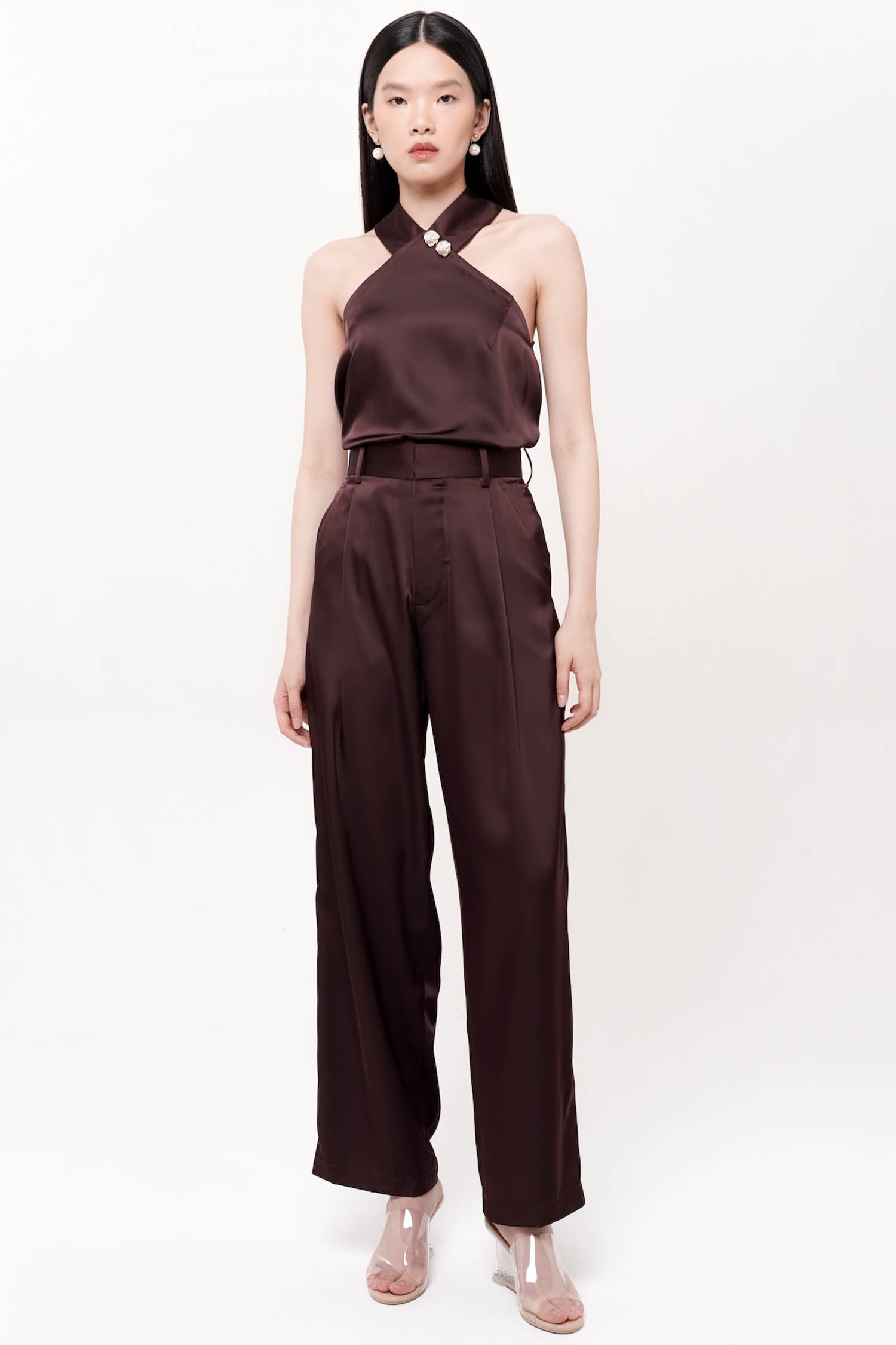 Posey Pants in Burgundy